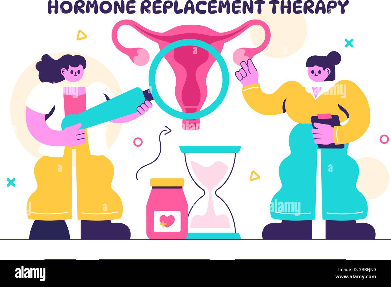 Woman medication menopause Stock Vector Images - Alamy