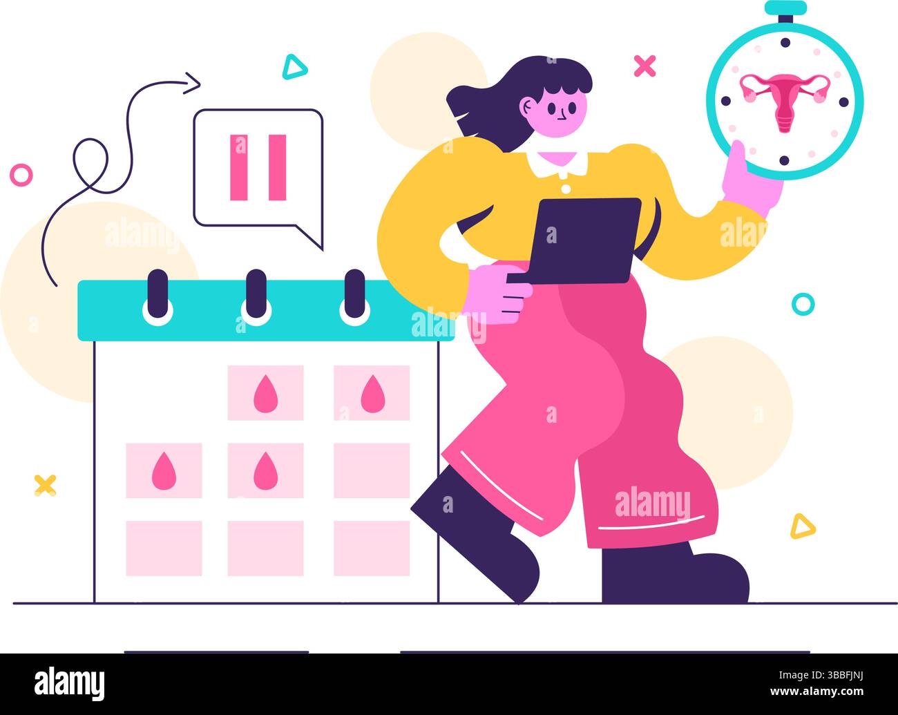 Woman medication menopause Stock Vector Images - Alamy
