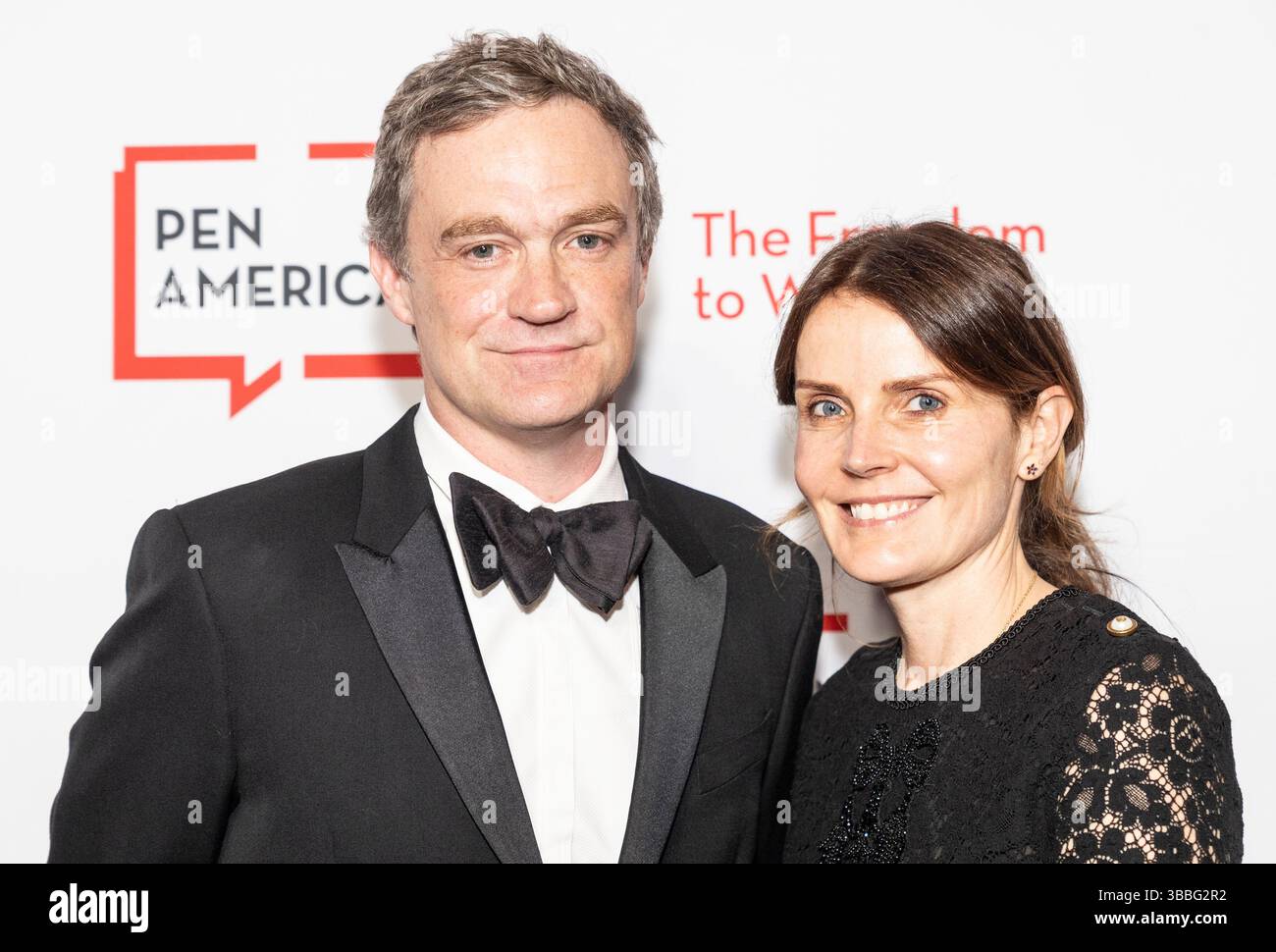 New York, NY, May 15, 2025: Patrick Radden Keefe and Justyna Gudzowska ...