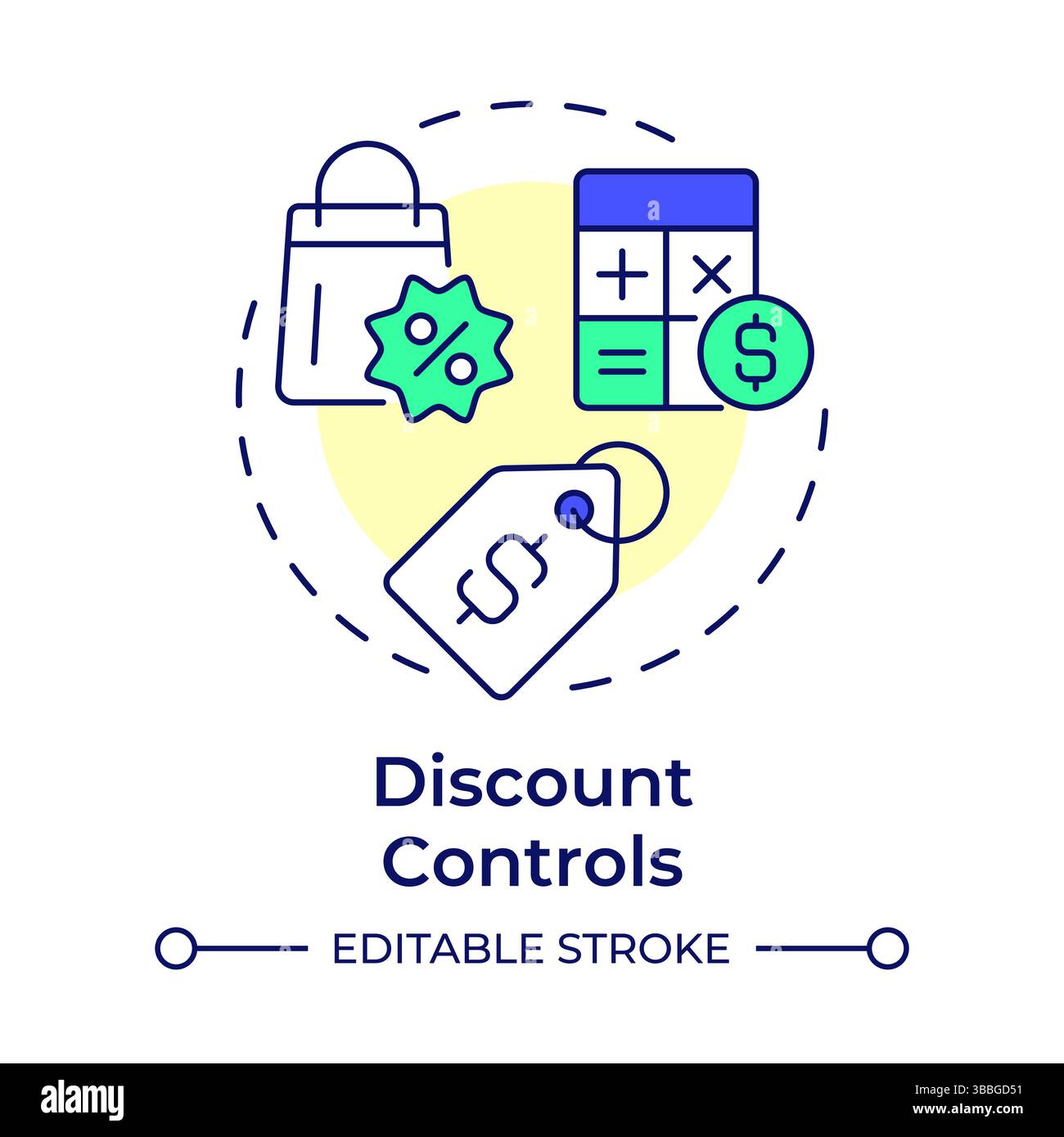 Discount Controls Multi Color Concept Icon Stock Vector Image Art Alamy