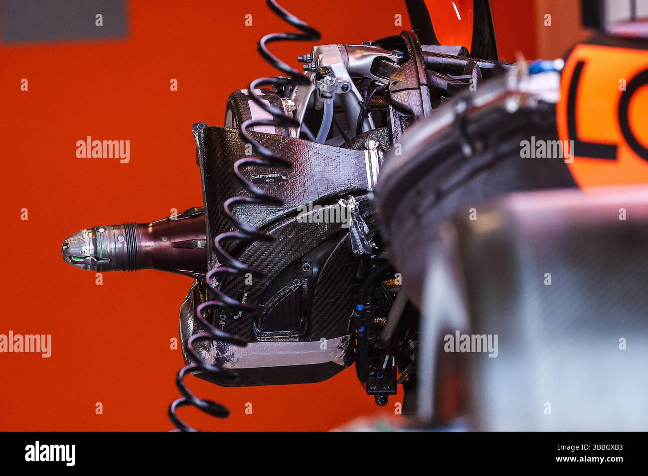 McLaren F1 Team MCL39, mechanical detail rear brakes, freins, during ...