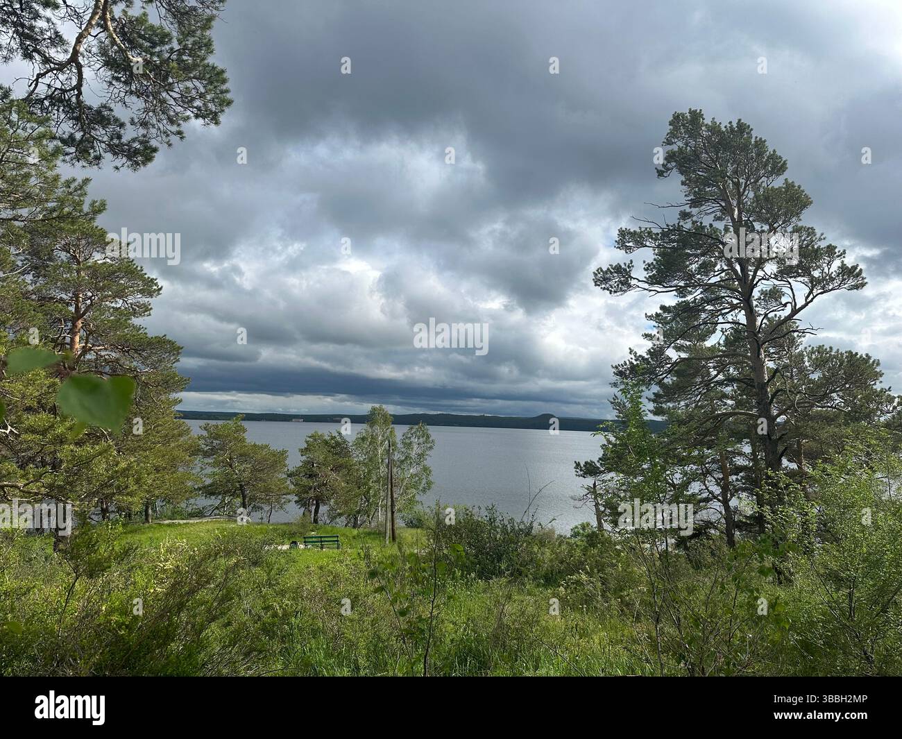 Riding the bike while storming - Smartphone Captured Stock Image