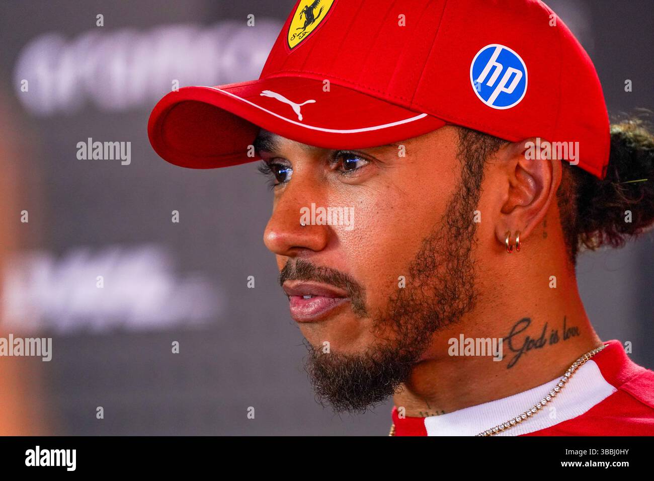 Imola, Italy. 15th May, 2025. Lewis Hamilton during the Formula 1 AWS Gran Premio del Made in Italy e Dell'Emilia-Romagna 2025, Emilia Romagna Grand Prix 2025, 7th round of the 2025 FIA Formula One World Championship, 15 May 2025 on the Autodromo Internazionale Enzo e Dino Ferrari, in Imola, Italy. Credit: Luca Rossini/E-Mage/Alamy Live News Stock Photo