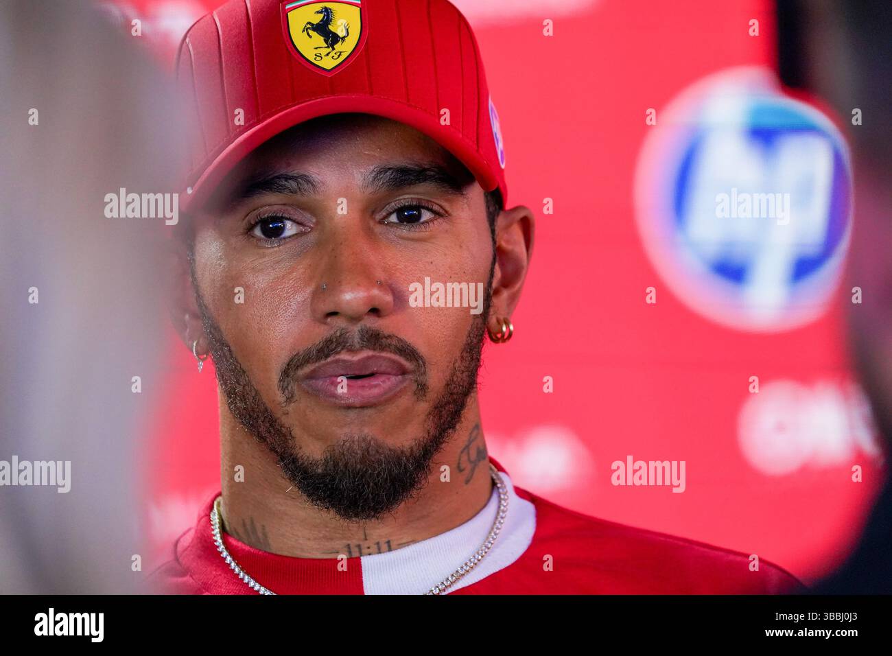 Imola, Italy. 15th May, 2025. Lewis Hamilton during the Formula 1 AWS Gran Premio del Made in Italy e Dell'Emilia-Romagna 2025, Emilia Romagna Grand Prix 2025, 7th round of the 2025 FIA Formula One World Championship, 15 May 2025 on the Autodromo Internazionale Enzo e Dino Ferrari, in Imola, Italy. Credit: Luca Rossini/E-Mage/Alamy Live News Stock Photo