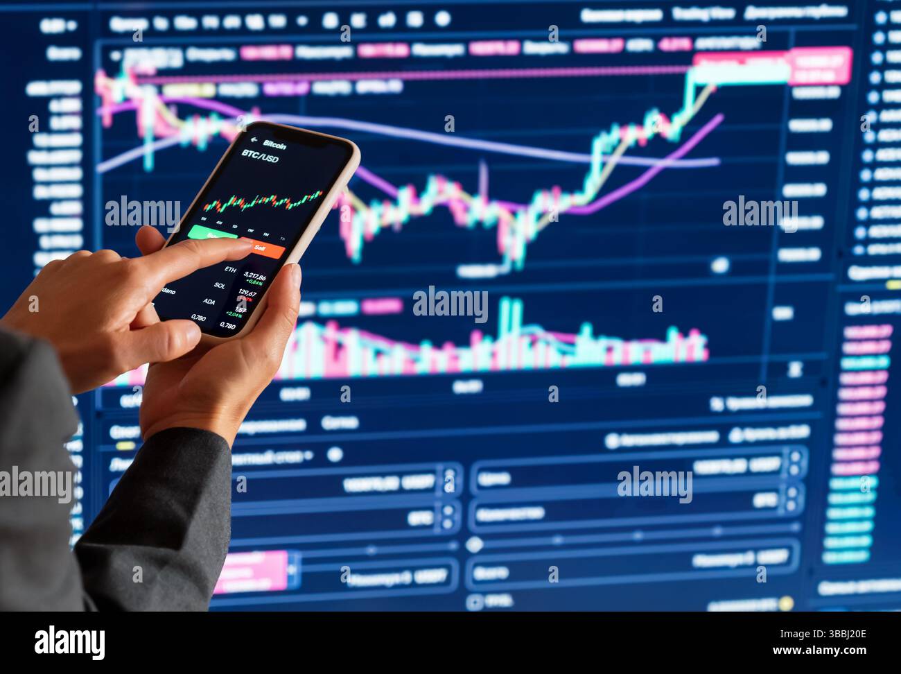 Trading chart hi-res stock photography and images - Alamy