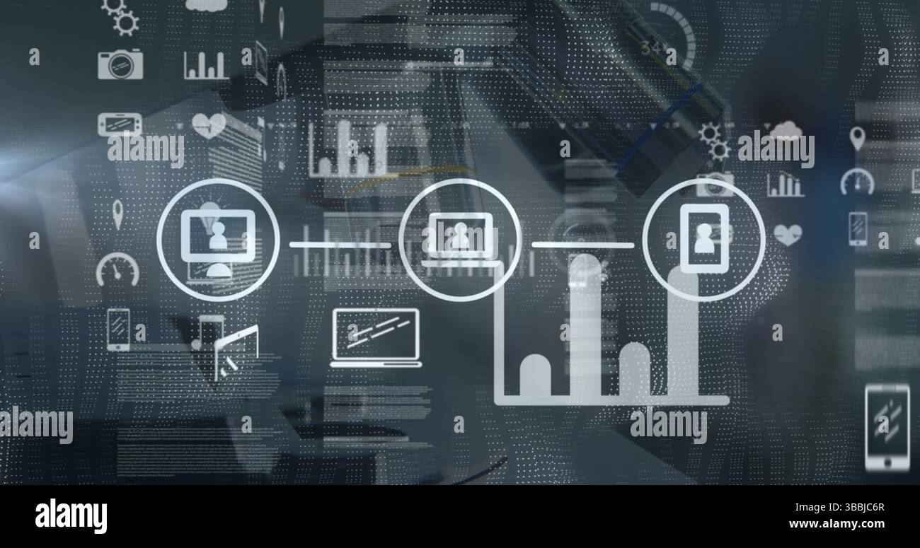 Tech user tapping smartphone map hi-res stock photography and images ...