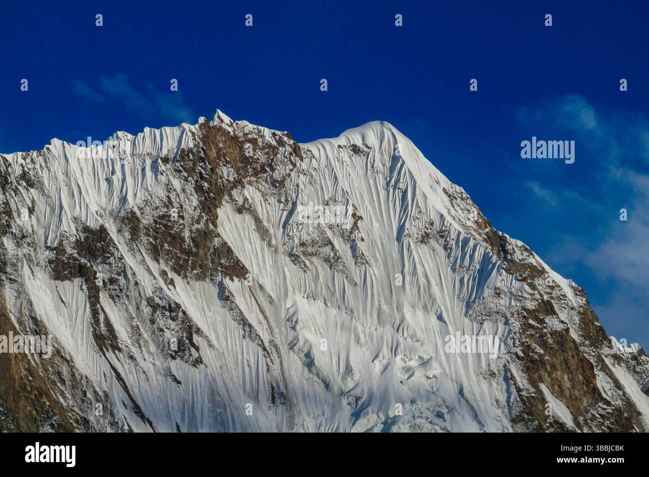 Tian Shan mountains snow peaks and steep slopes in Kazakhstan and ...