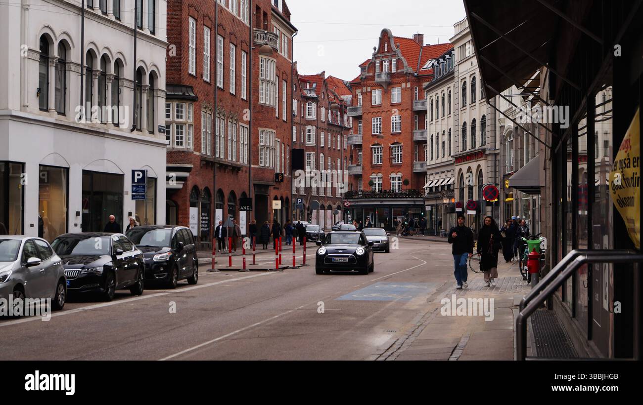 Photo inspiration: Copenhagen Denmark April 21 2025 Street View With Vehicles Photo Inspiration