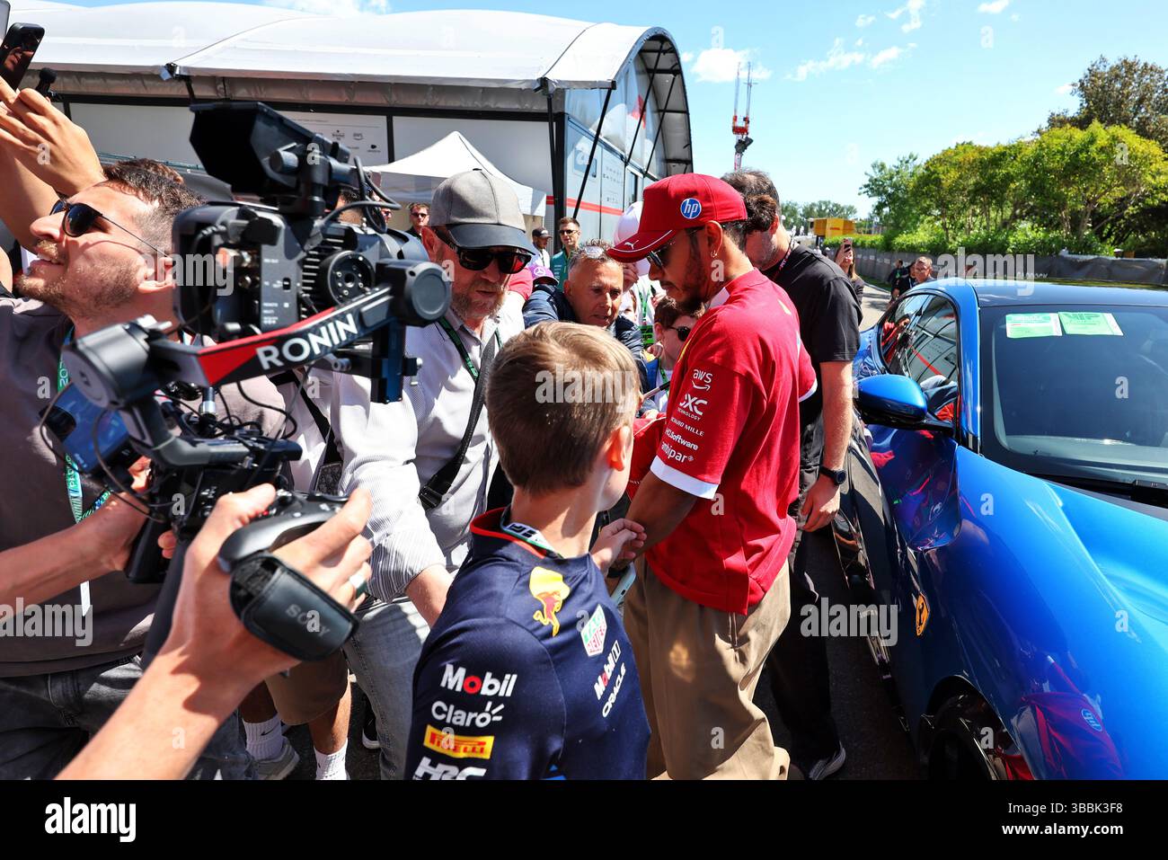Imola, Italy. 16th May, 2025. Lewis Hamilton (GBR) Ferrari. 16.05.2025. Formula 1 World Championship, Rd 7, Emilia Romagna Grand Prix, Imola, Italy, Practice Day. Credit: James Moy/Alamy Live News Stock Photo