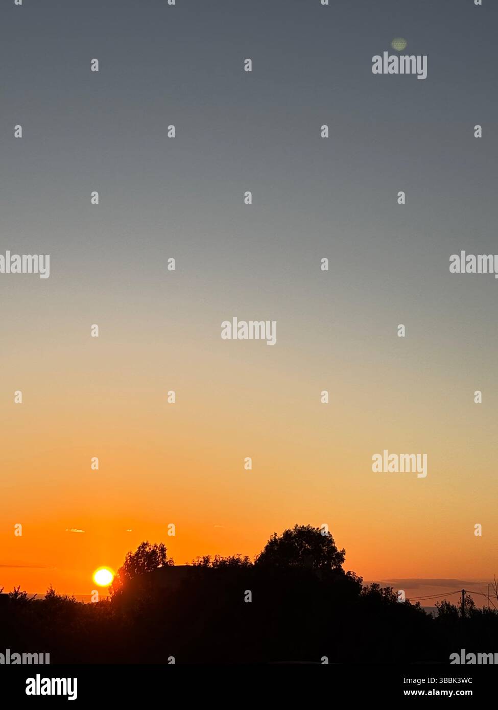 The Sky and Sun - Smartphone Captured Stock Image