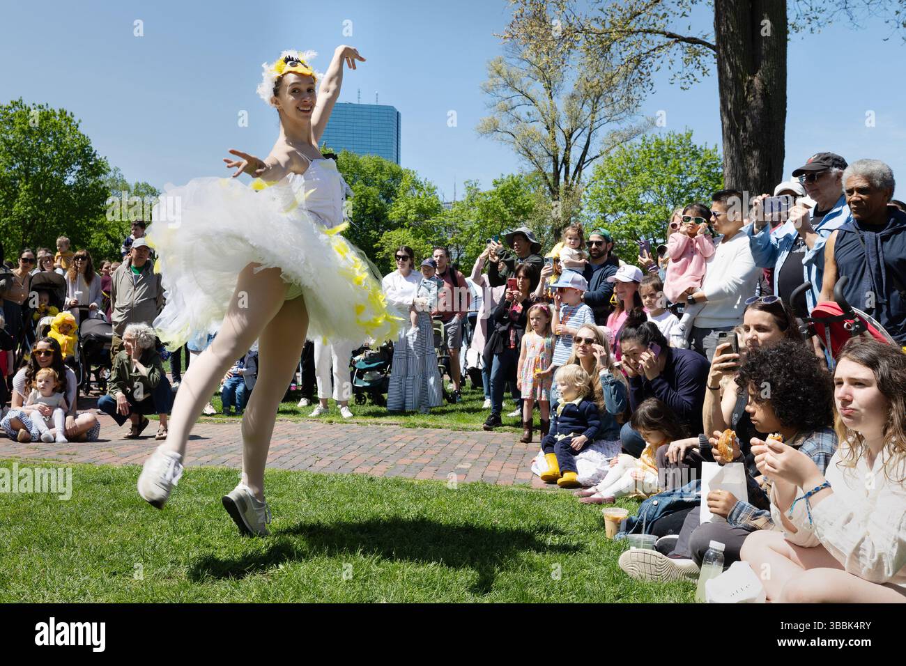 Boston Common public event Springtime Stock Photo