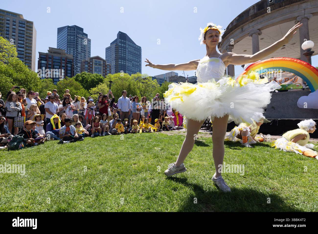 Boston Common public event Springtime Stock Photo