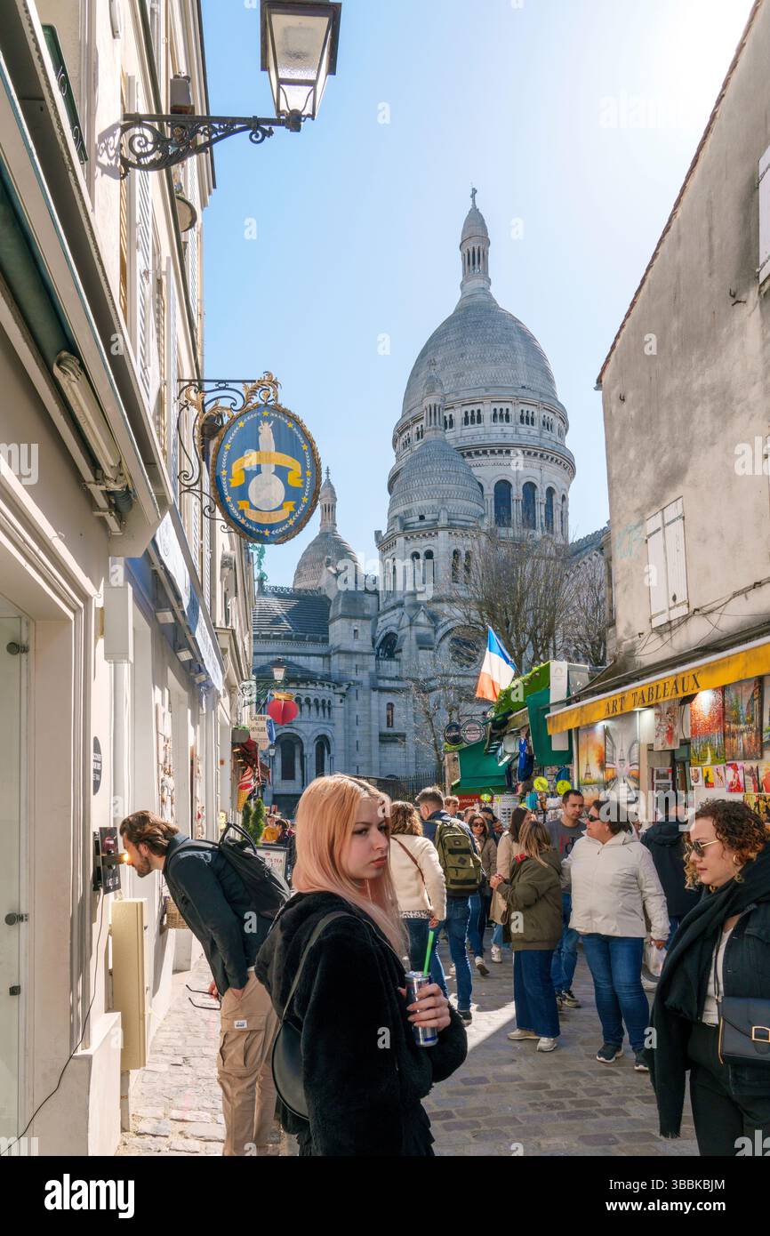 Montmartre  Paris, France,Europe Stock Photo