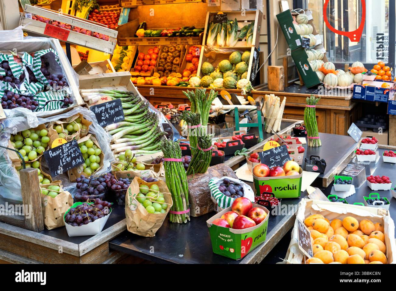 Grocery Street Shop Montmartre  Paris, France,Europe Stock Photo