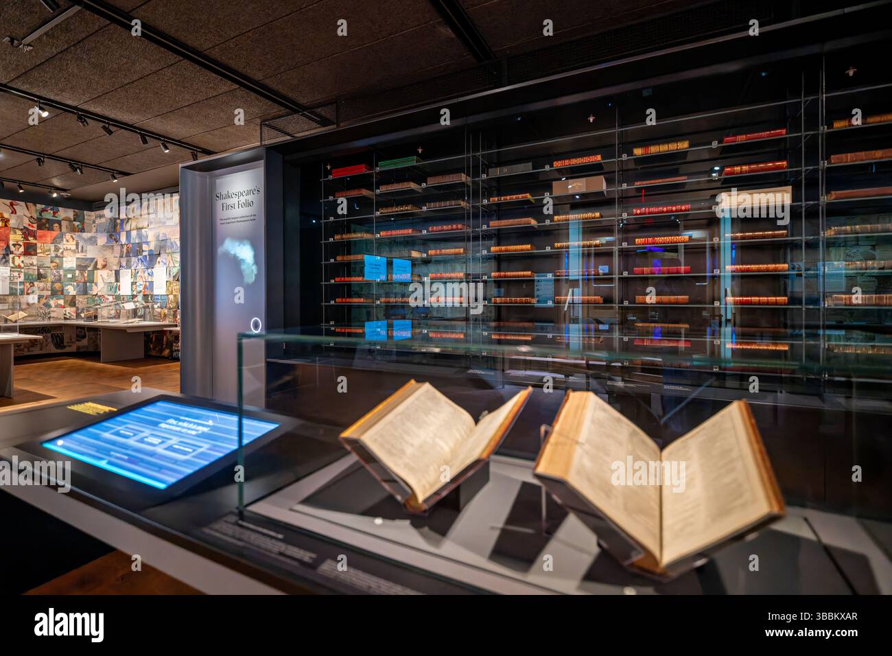 Library Exibit Examples Folger shakespeare library special collections display hi-res stock ...