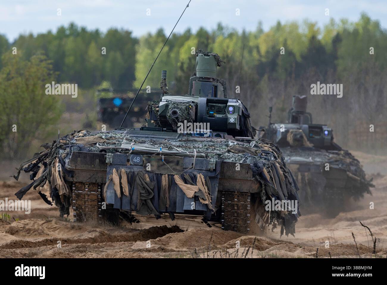 German soldiers take part in a military exercise 'Iron Wolf 2025-I' at ...
