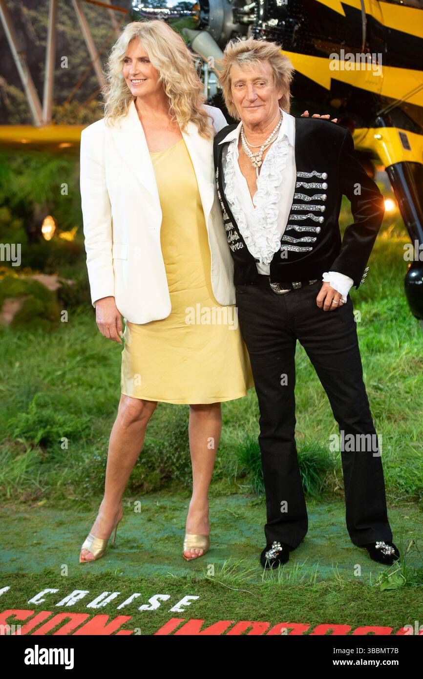 London, UK. 15 May, 2025. Pictured: Penny Lancaster and Sir Rod Stewart ...