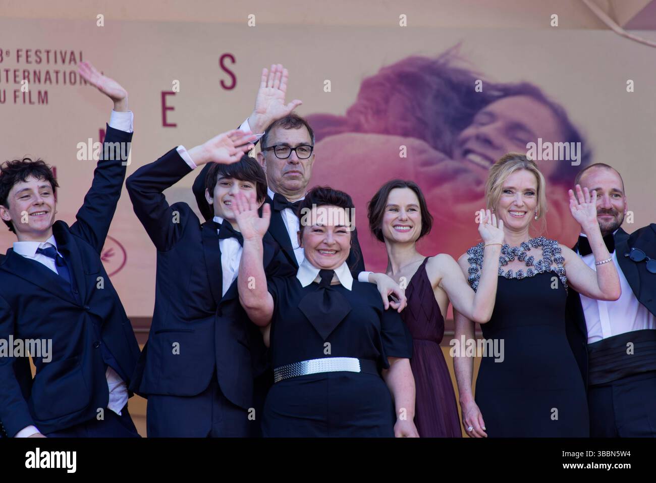 Cannes, France. 15th May, 2025. Côme Peronnet, Solàn Machado-Graner ...