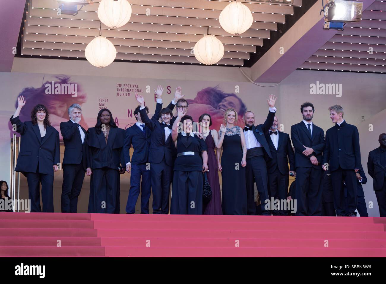 Cannes, France. 15th May, 2025. Mathilde Riu, Stanislas Merhar ...