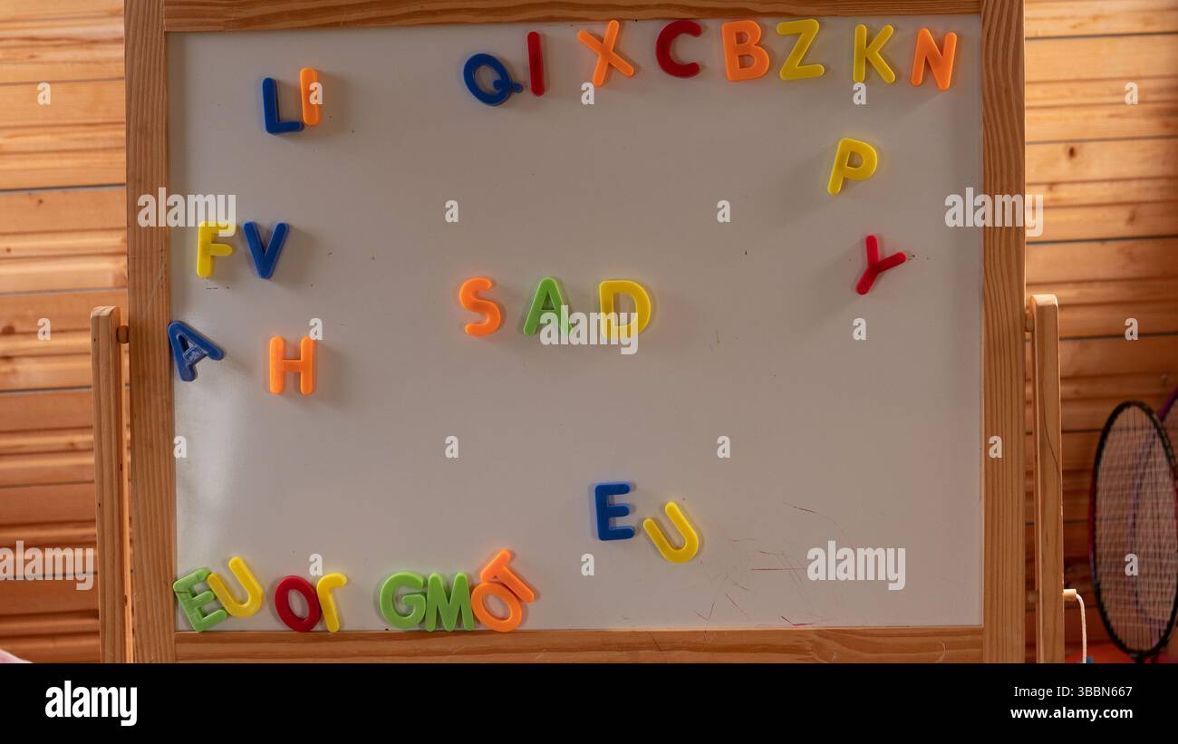 Colorful Magnetic Letters