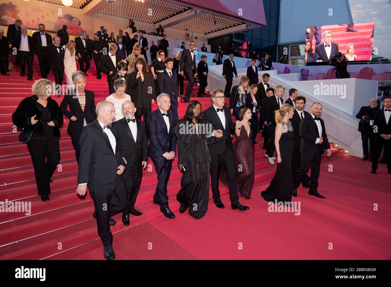 Cannes, France. 15th May, 2025. Mathilde Riu, Stanislas Merhar ...