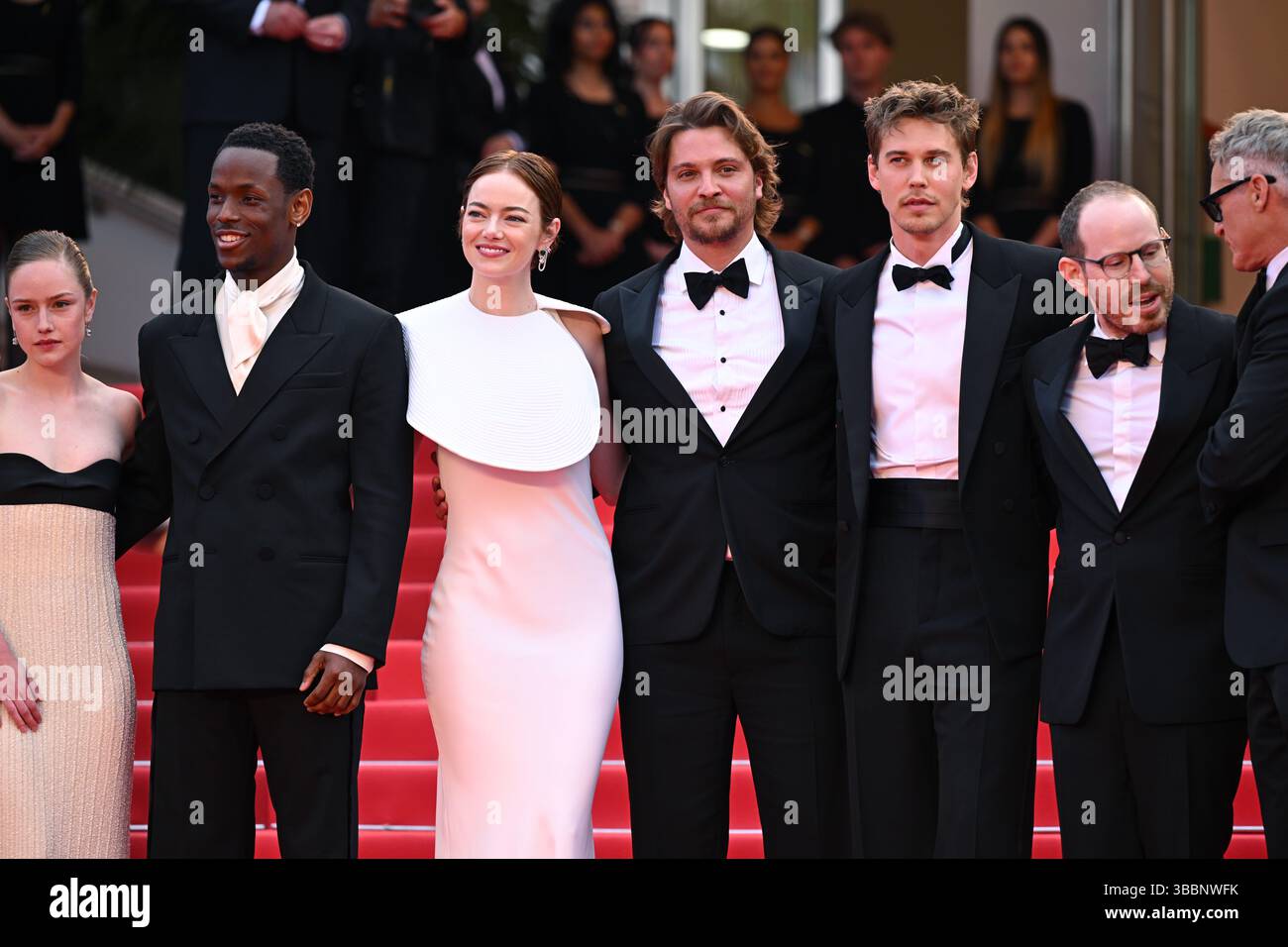 Cannes, France. May 16th, 2025. Amelie Hoeferle, Micheal Ward, Emma ...