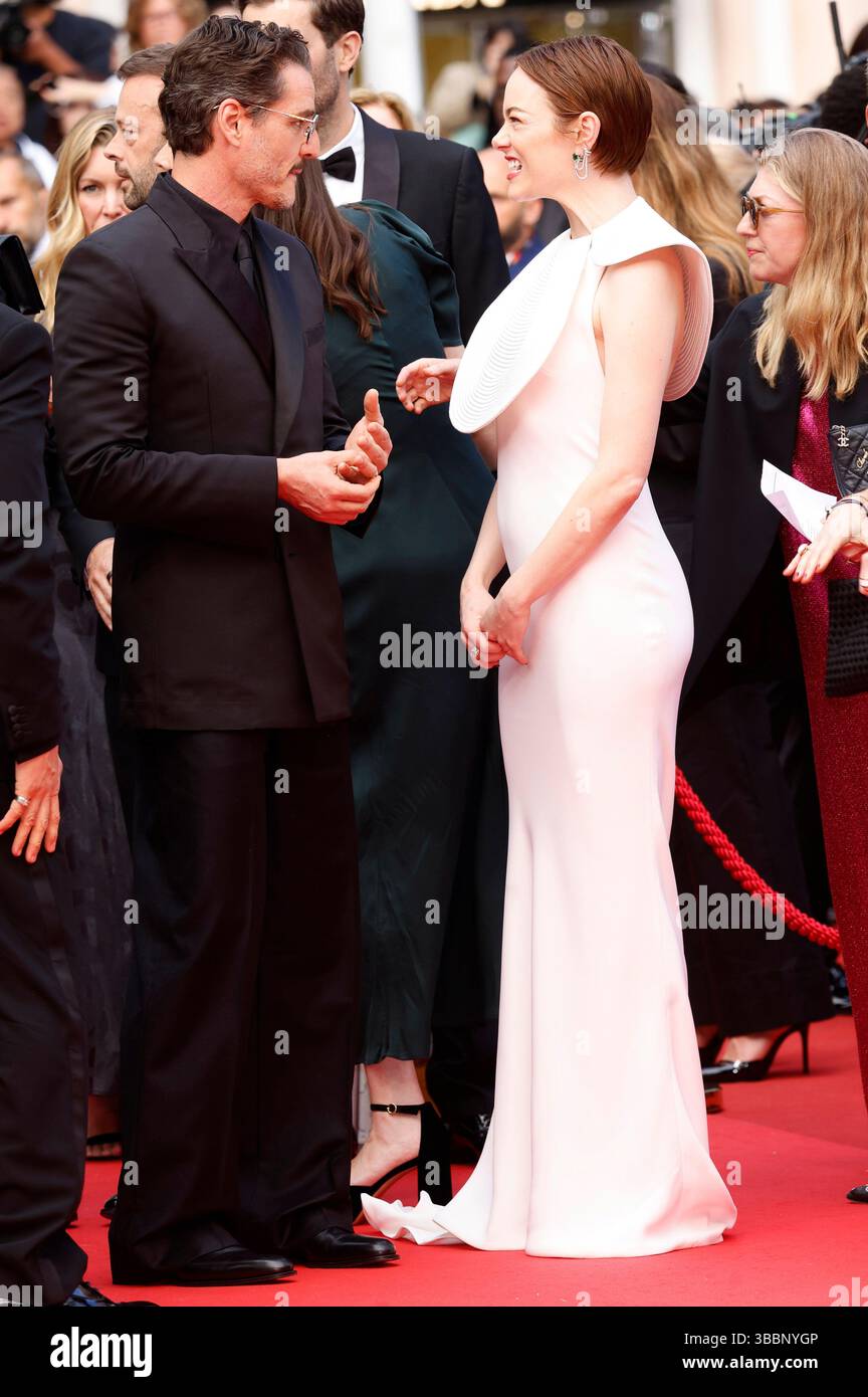 Pedro Pascal und Emma Stone bei der Premiere des Kinofilms 'Eddington ...