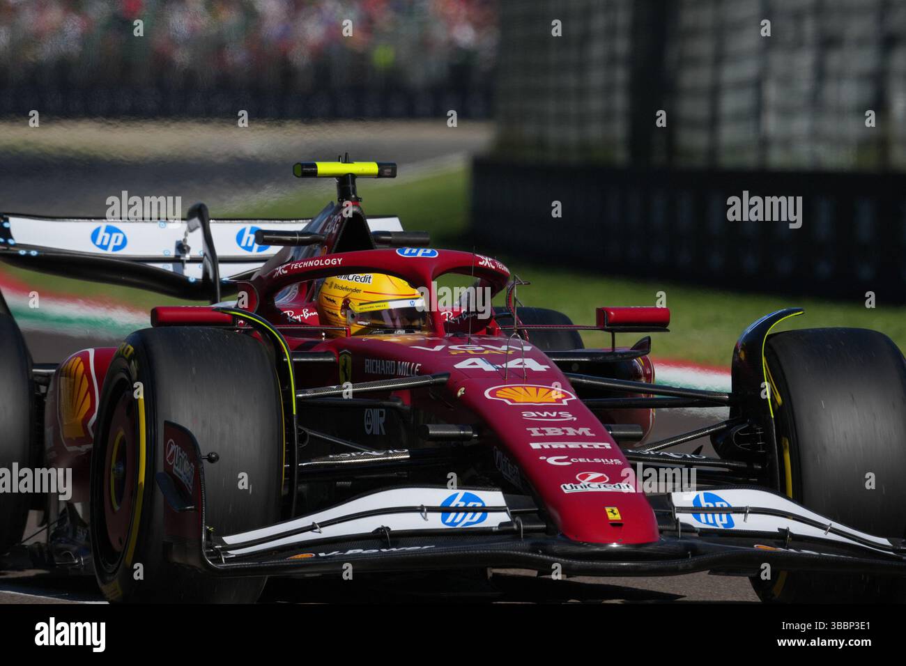 May 16, 2025, Autodromo Enzo e Dino Ferrari, Imola, Formula 1 Grand Prix Emilia Romagna 2025, in the picture Lewis Hamilton (GBR), Scuderia Ferrari HP Stock Photo