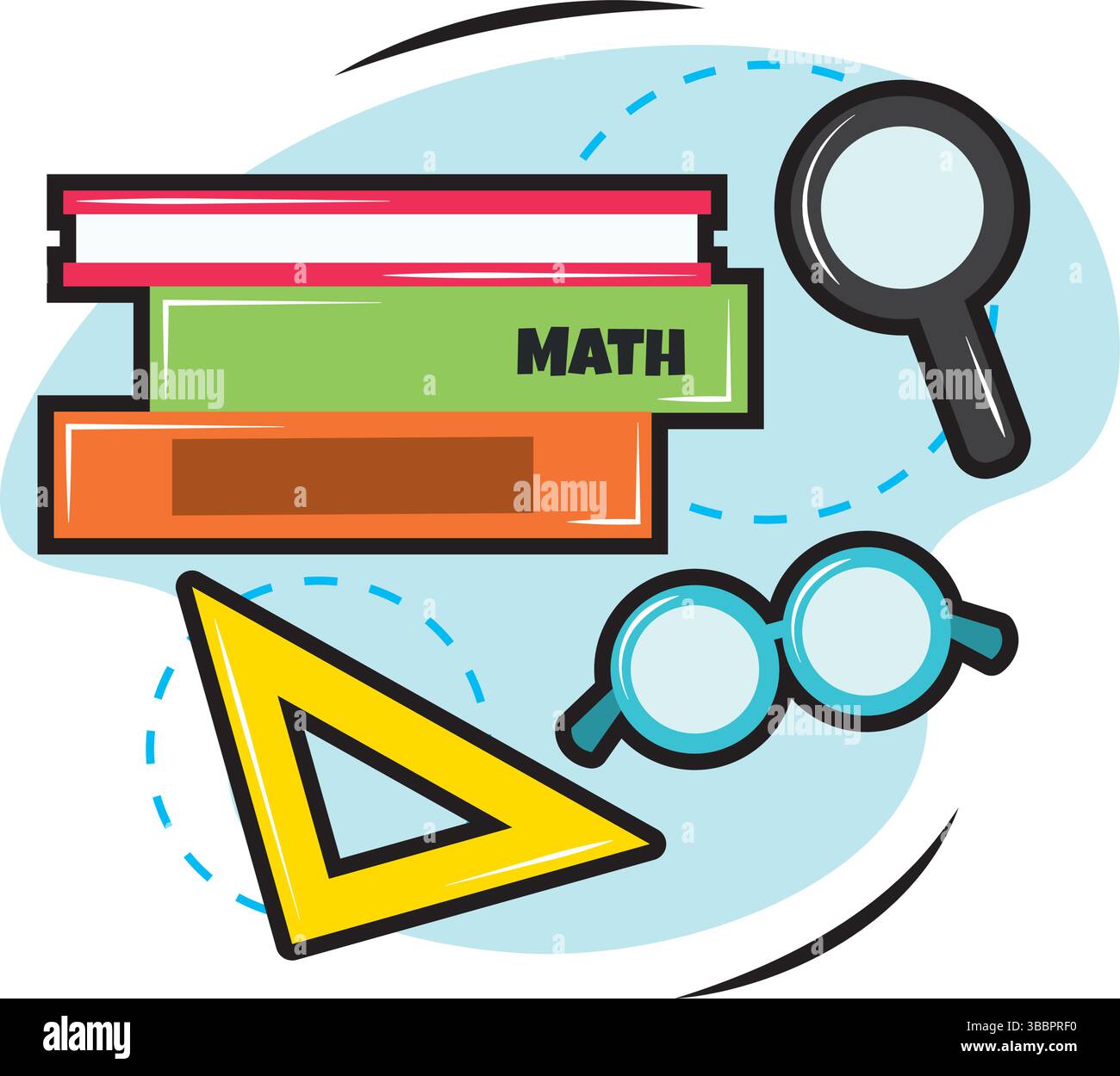 Math books and tools. Vector illustration Stock Vector Image & Art - Alamy