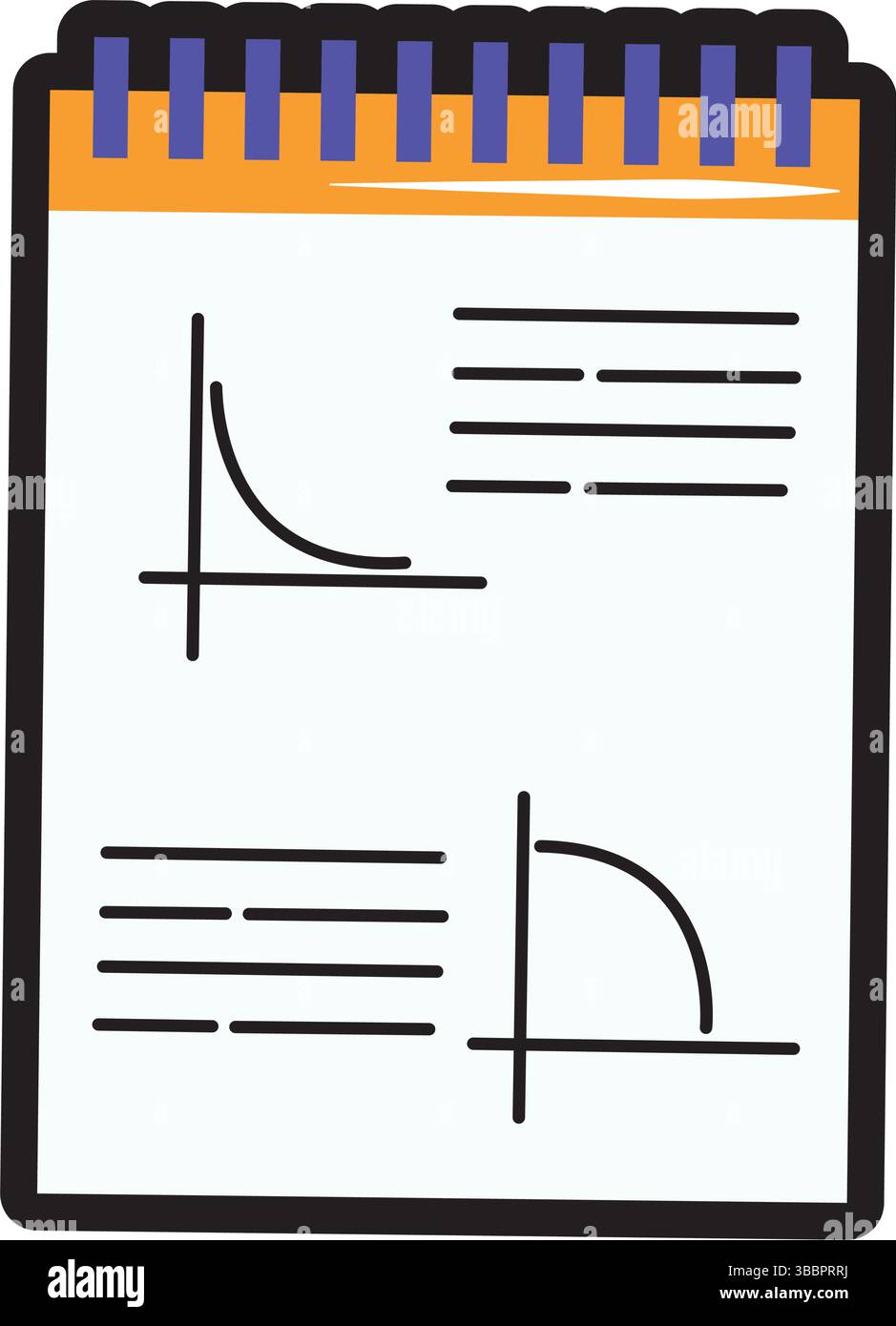 plotting with in notebooks Images High Quality Grahic Notebook with graphic charts. Vector illustration Stock Vector Image ...