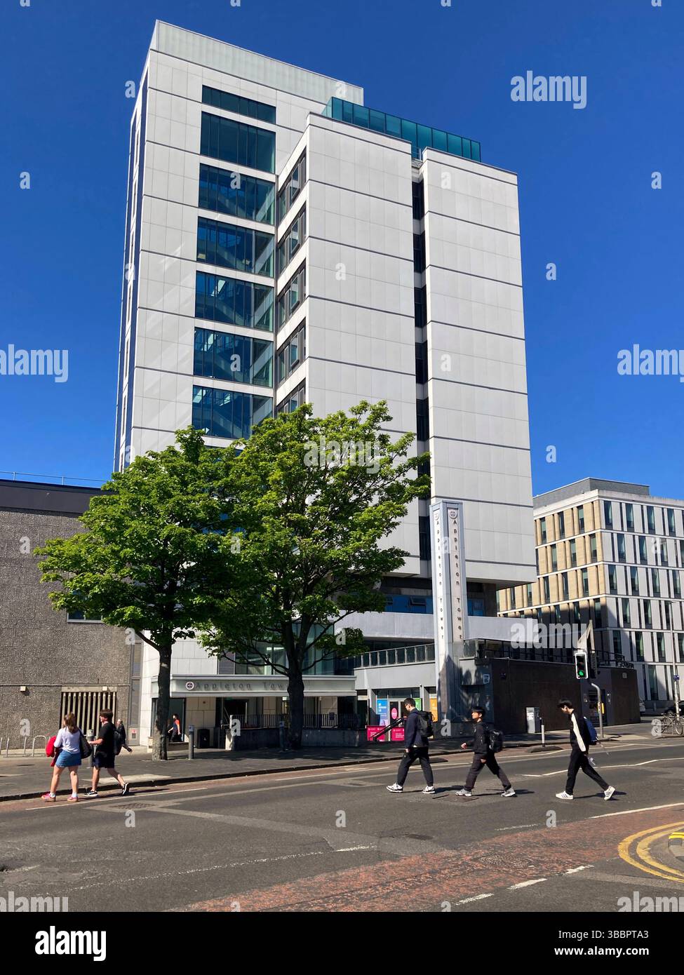 Appleton Tower, Crichton Street, Edinburgh University building, Edinburgh Scotland - Smartphone Captured Stock Image