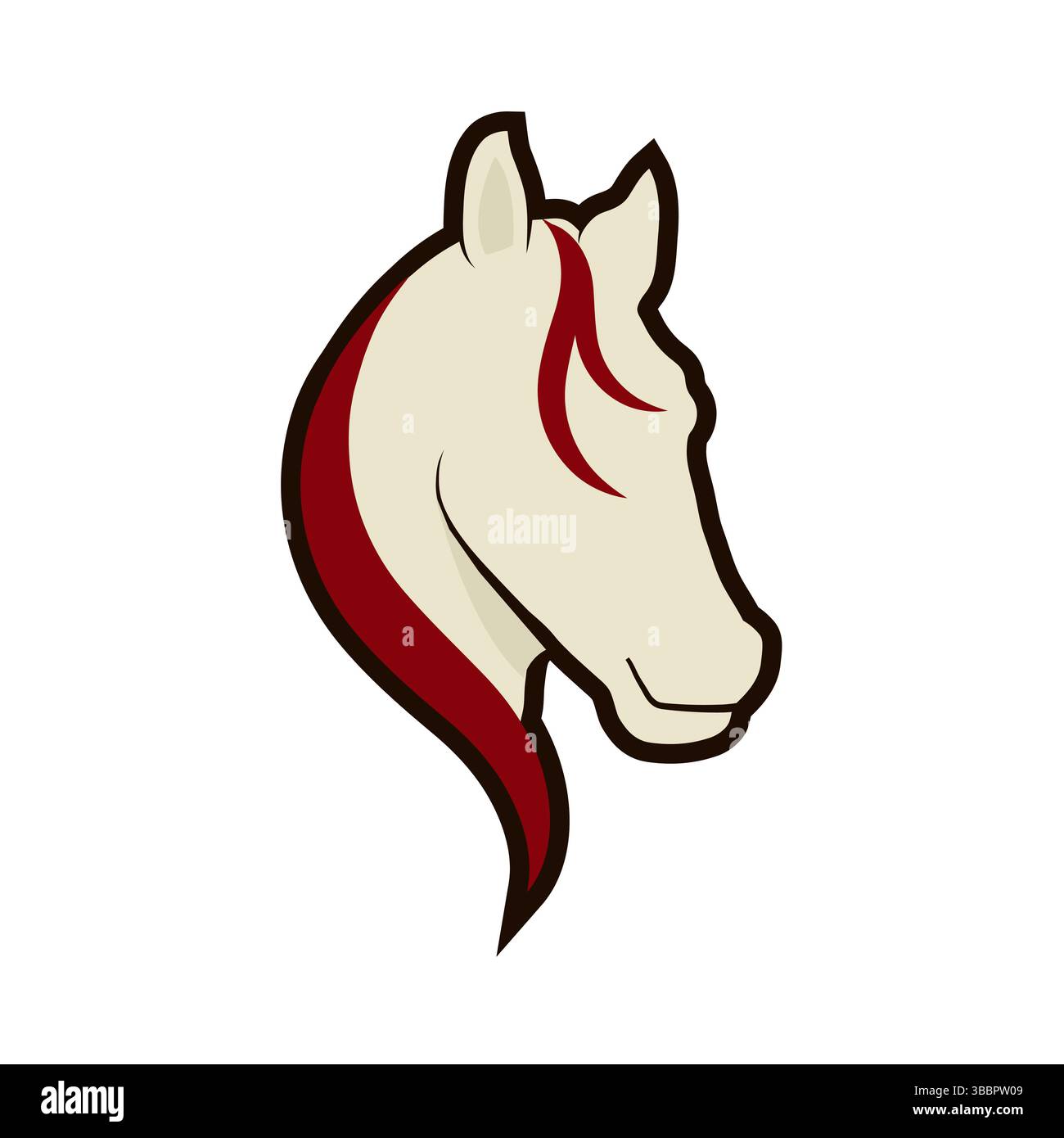 Modern Colorful Horse Stallion or Equestrian Logo Symbol Stock Vector