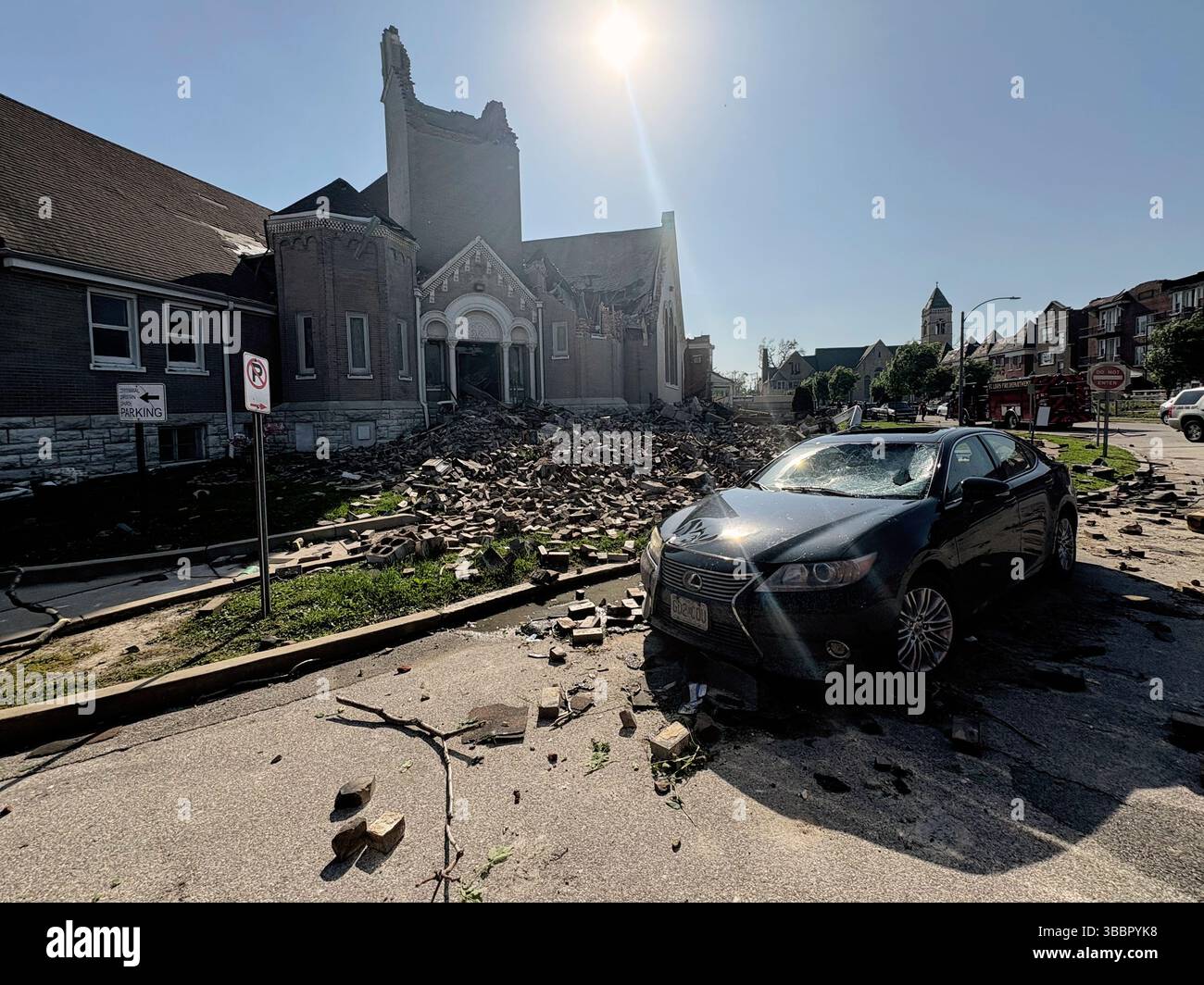 Part of Centennial Christian Church in St. Louis, Missouri, collapsed ...