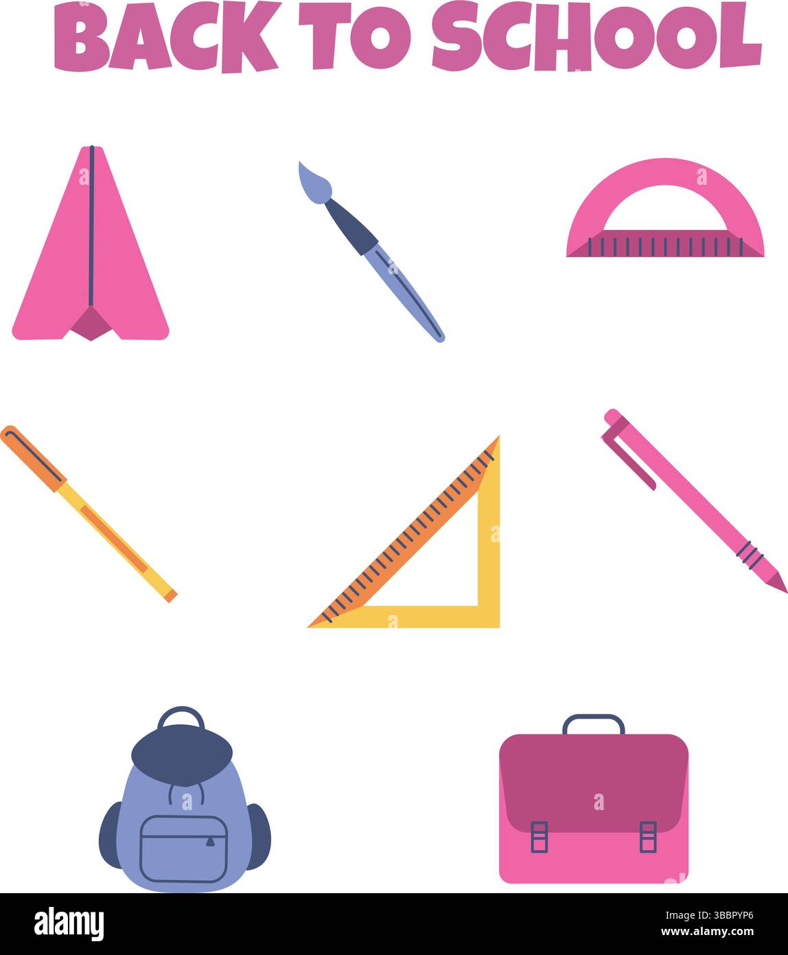 Back to school icon set. Vector illustration Stock Vector Image & Art ...