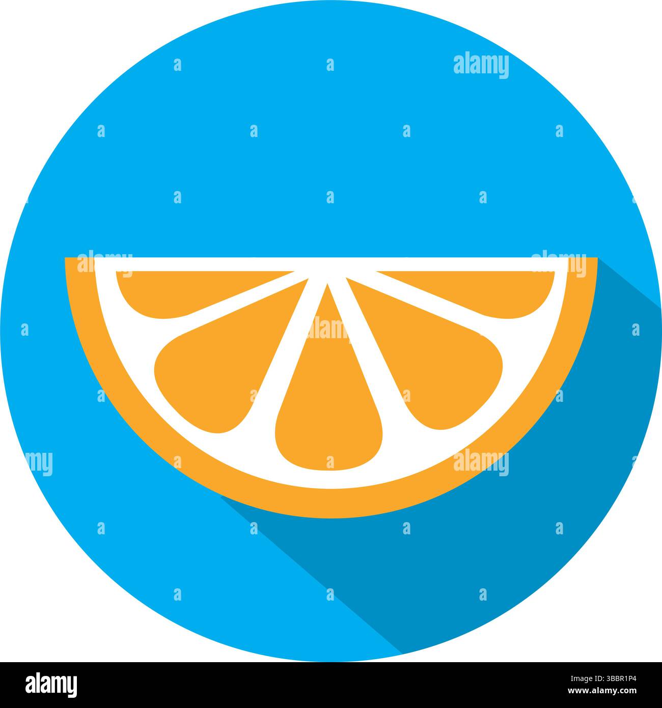 Isolated slice of an orange icon Vector illustration Stock Vector Image ...