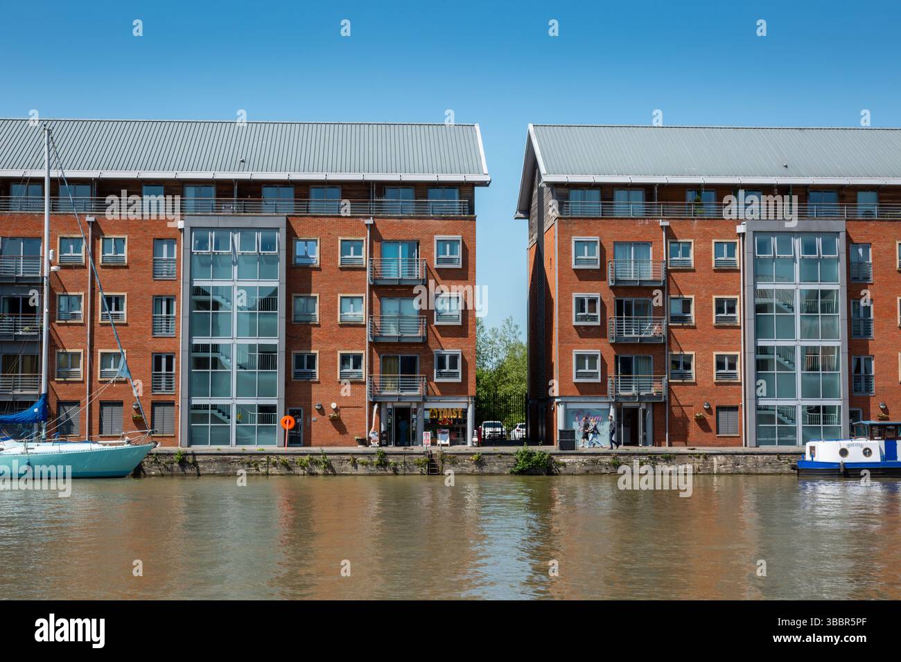 Residential and commercial conversions, Gloucester Docks, UK. 2025 Stock Photo
