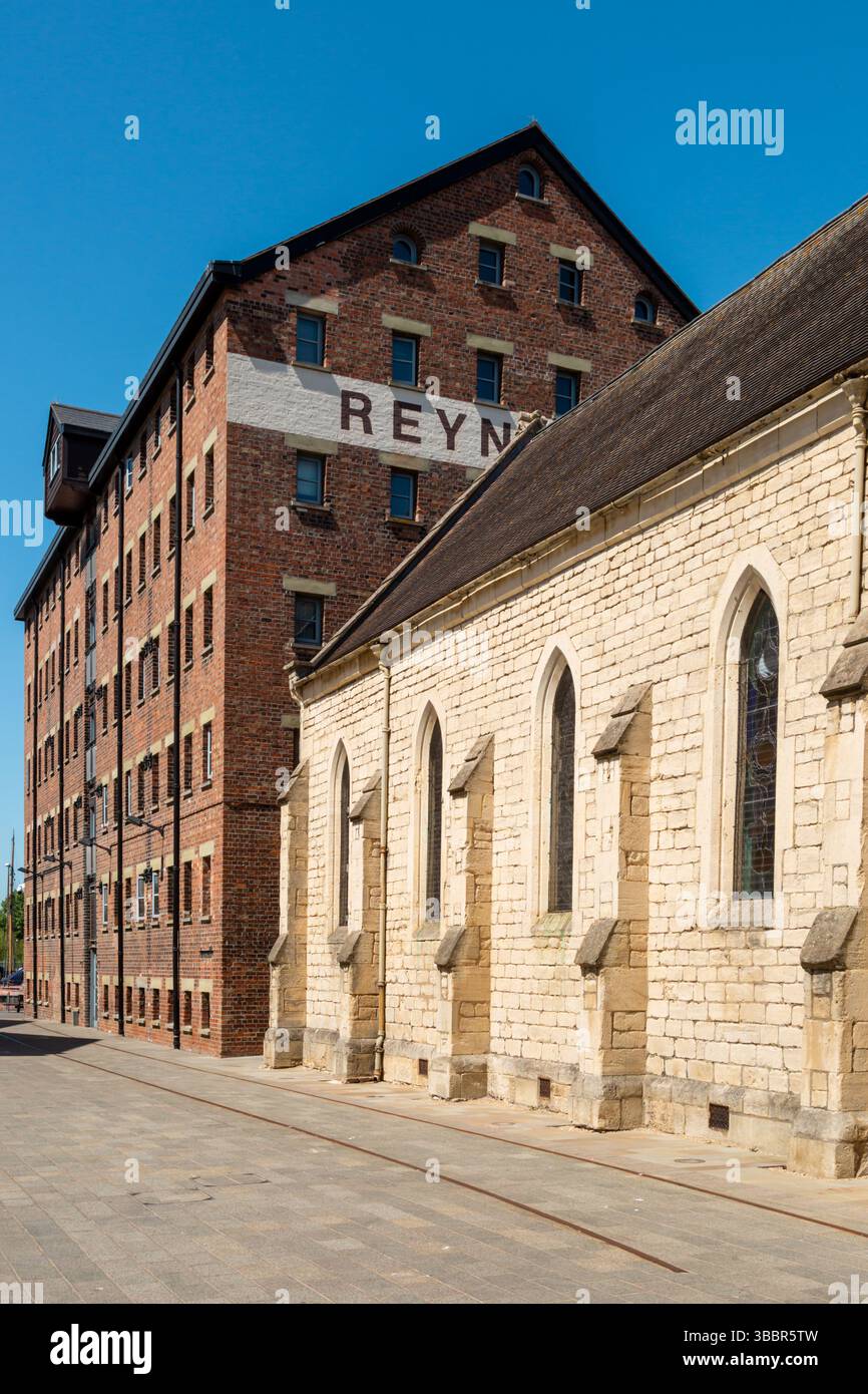 Residential and commercial conversions, Gloucester Docks, UK. 2025 Stock Photo