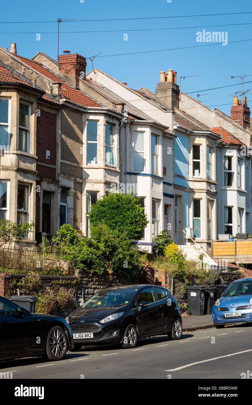 Residential street in Bristol, UK 2025 Stock Photo