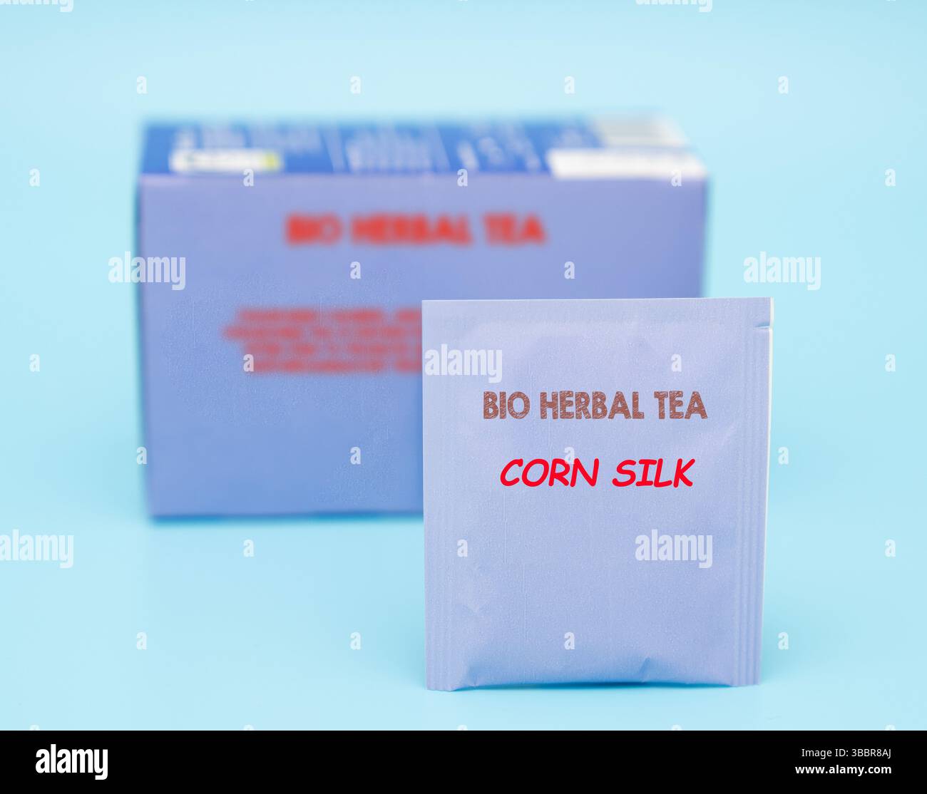 Corn silk. Traditionally used to support urinary health and act as a natural diuretic. Stock Photo