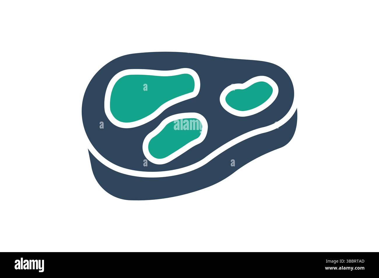 Beef icon. solid icon style. icon related to meat. food elements vector illustration Stock Vector
