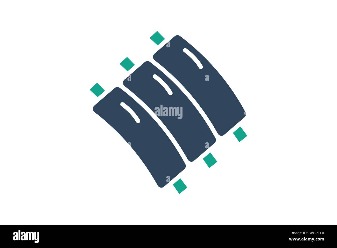 Ribs icon. solid icon style. icon related to food. meat elements vector ...