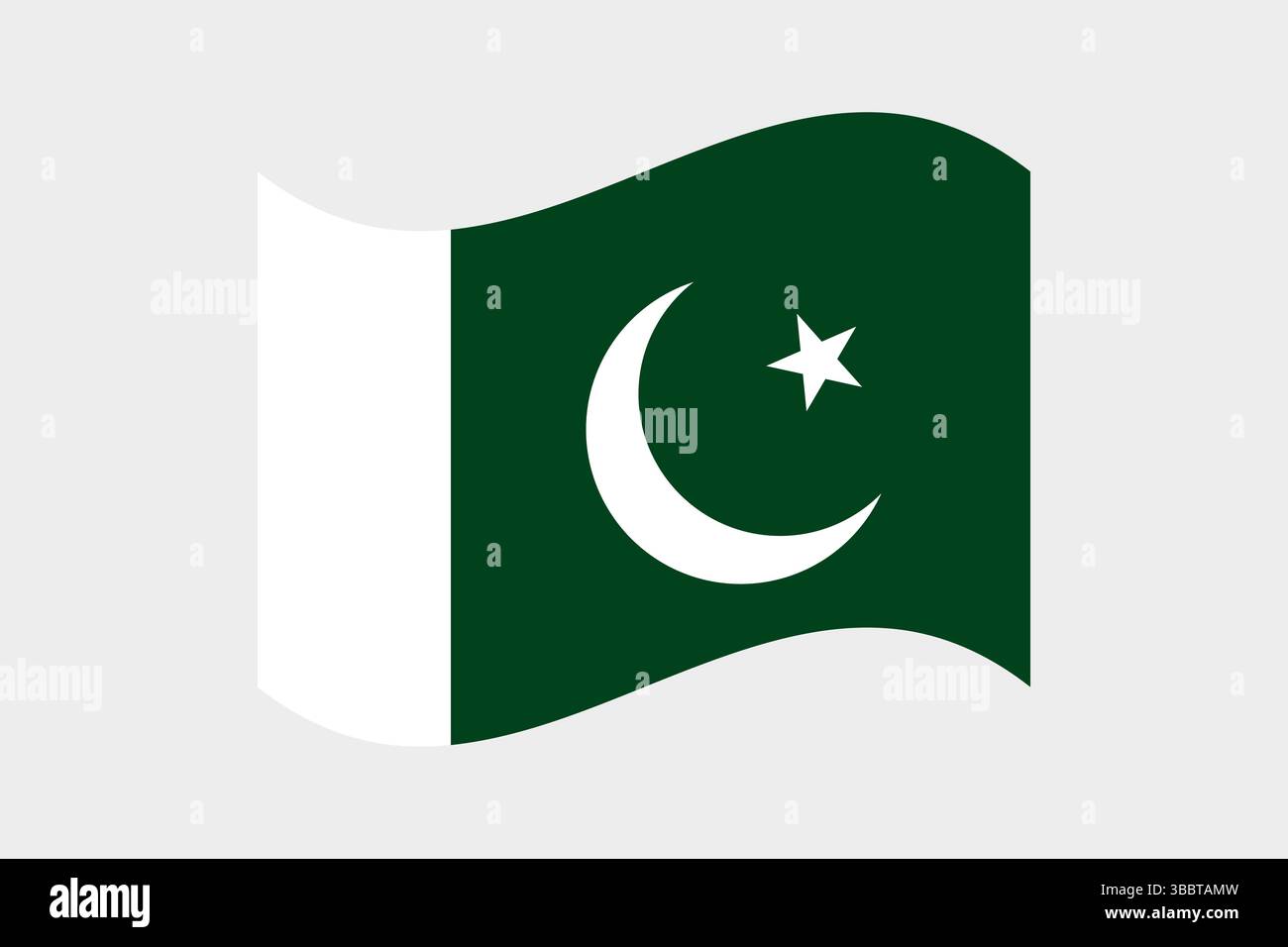 Flag of Pakistan. Pakistan flag official colors and proportion digital ...