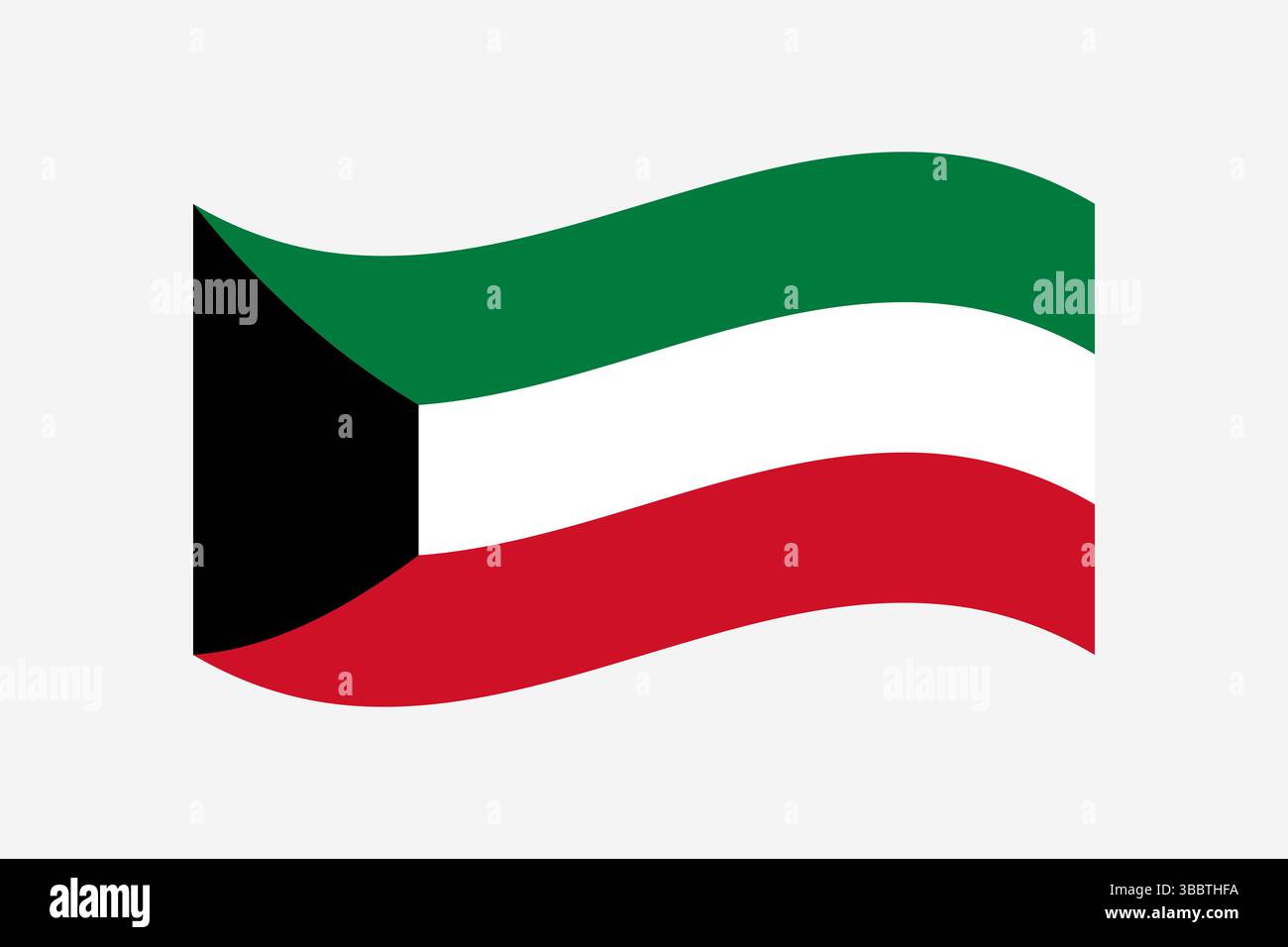 Flag of Kuwait. Kuwait flag official colors and proportion digital ...