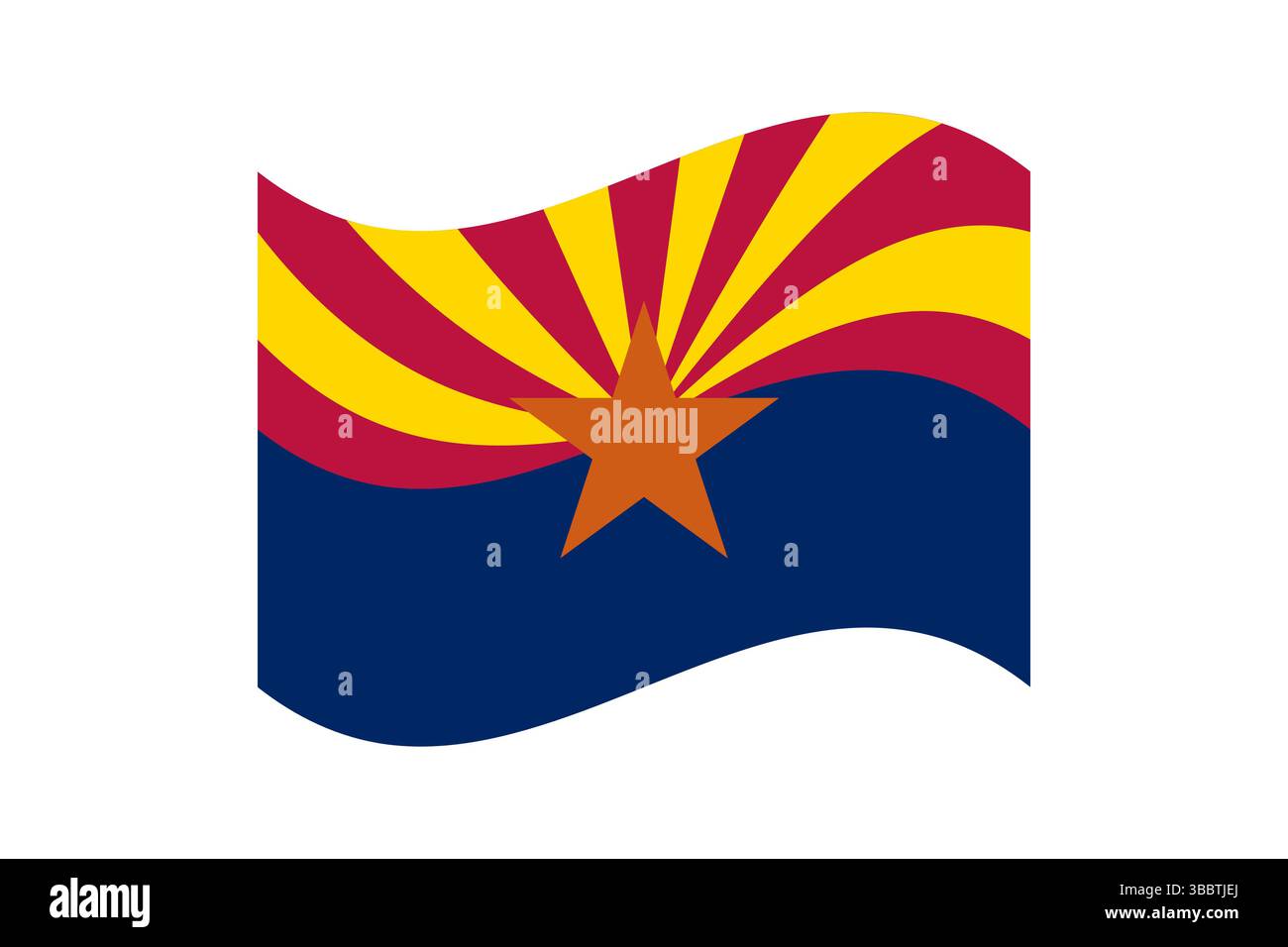 Flag of Arizona. Arizona flag official colors and proportion digital ...