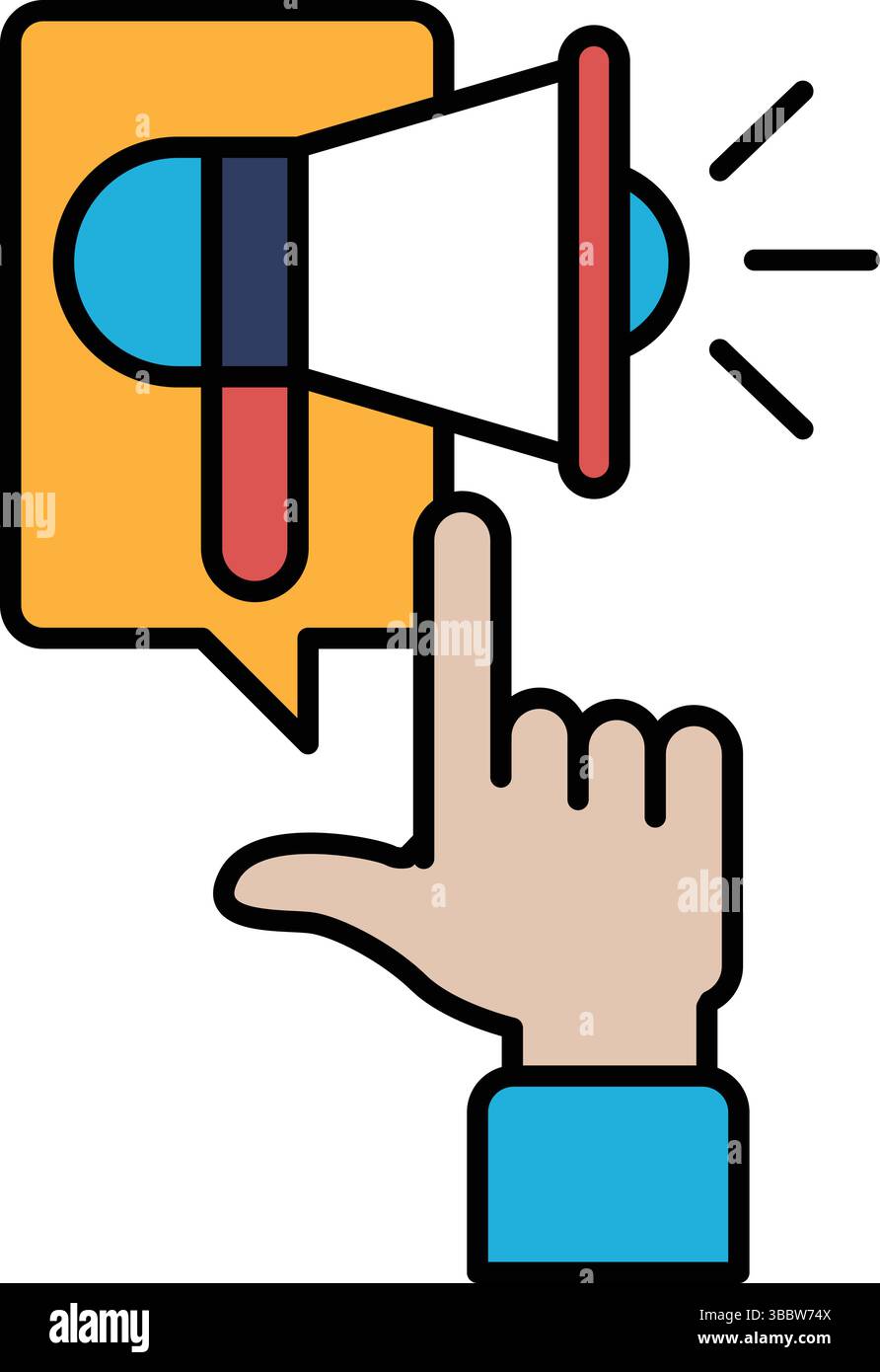 Touch the ear Stock Vector Images - Alamy