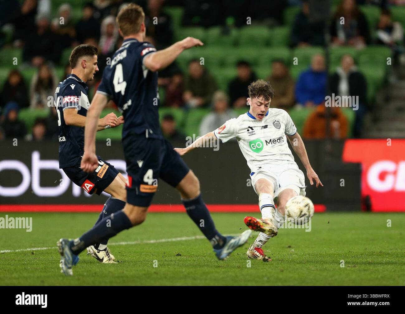 Jesse Randel Melbourne, Australia. 17th May, 2025. Jesse Randall of Auckland FC ...