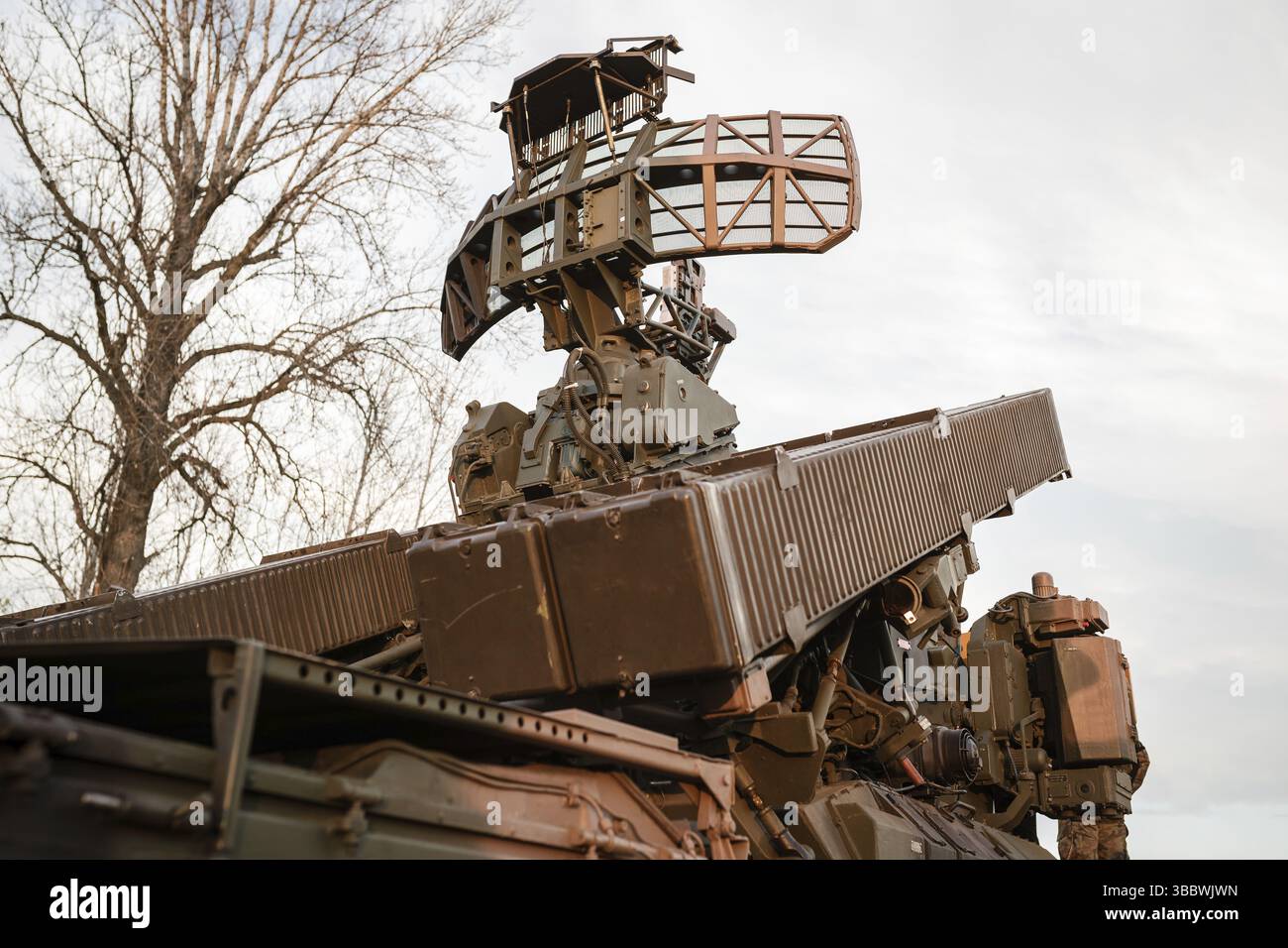 Military mobile air radar mighty rocket launcher system Stock Photo - Alamy