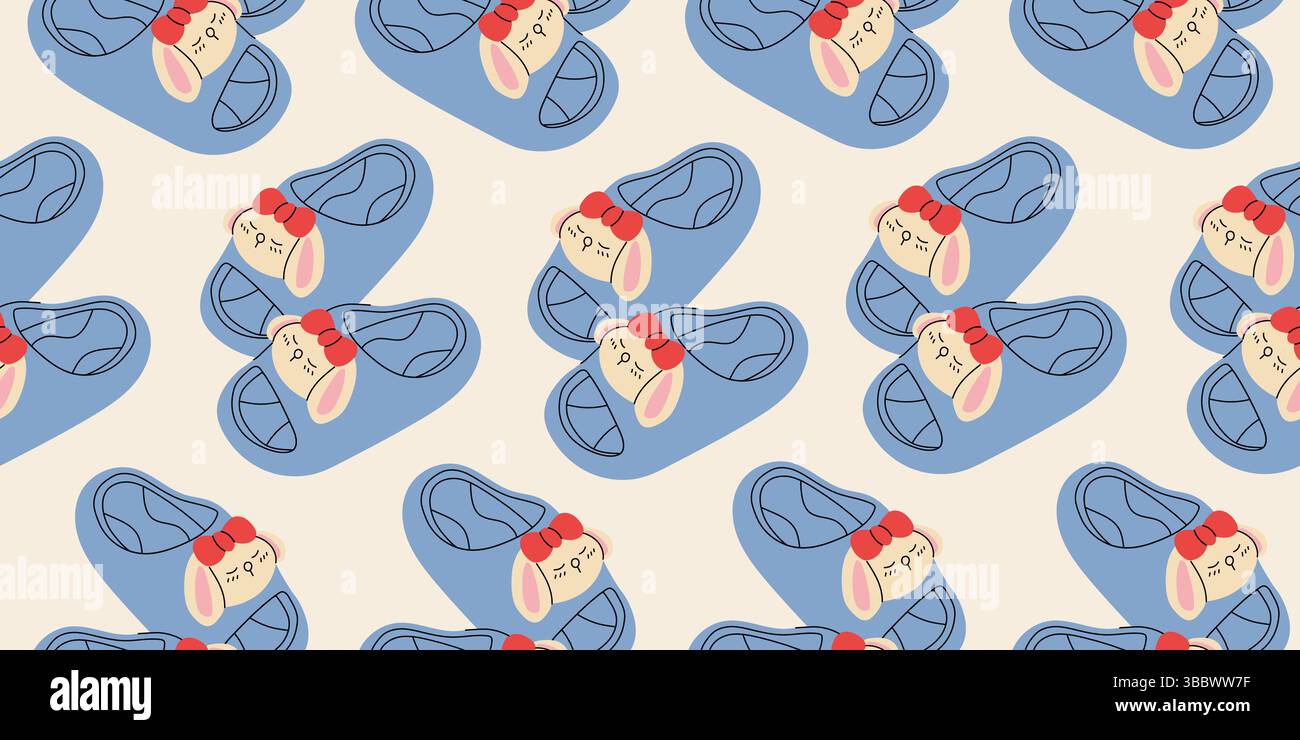 Seamless pattern with summer women's shoes Stock Vector