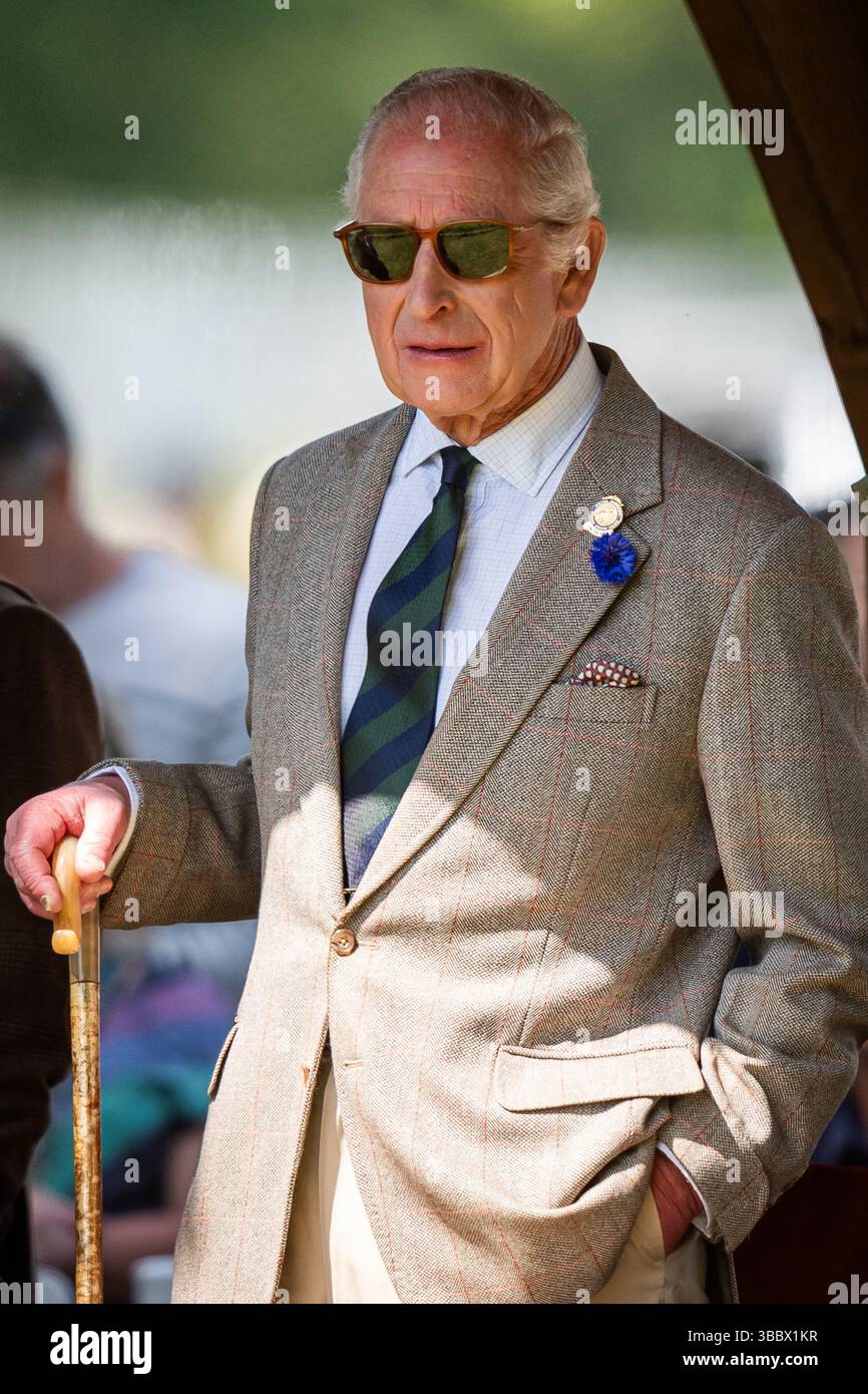 King Charles III attends the Royal Windsor Horse Show at Windsor Castle ...