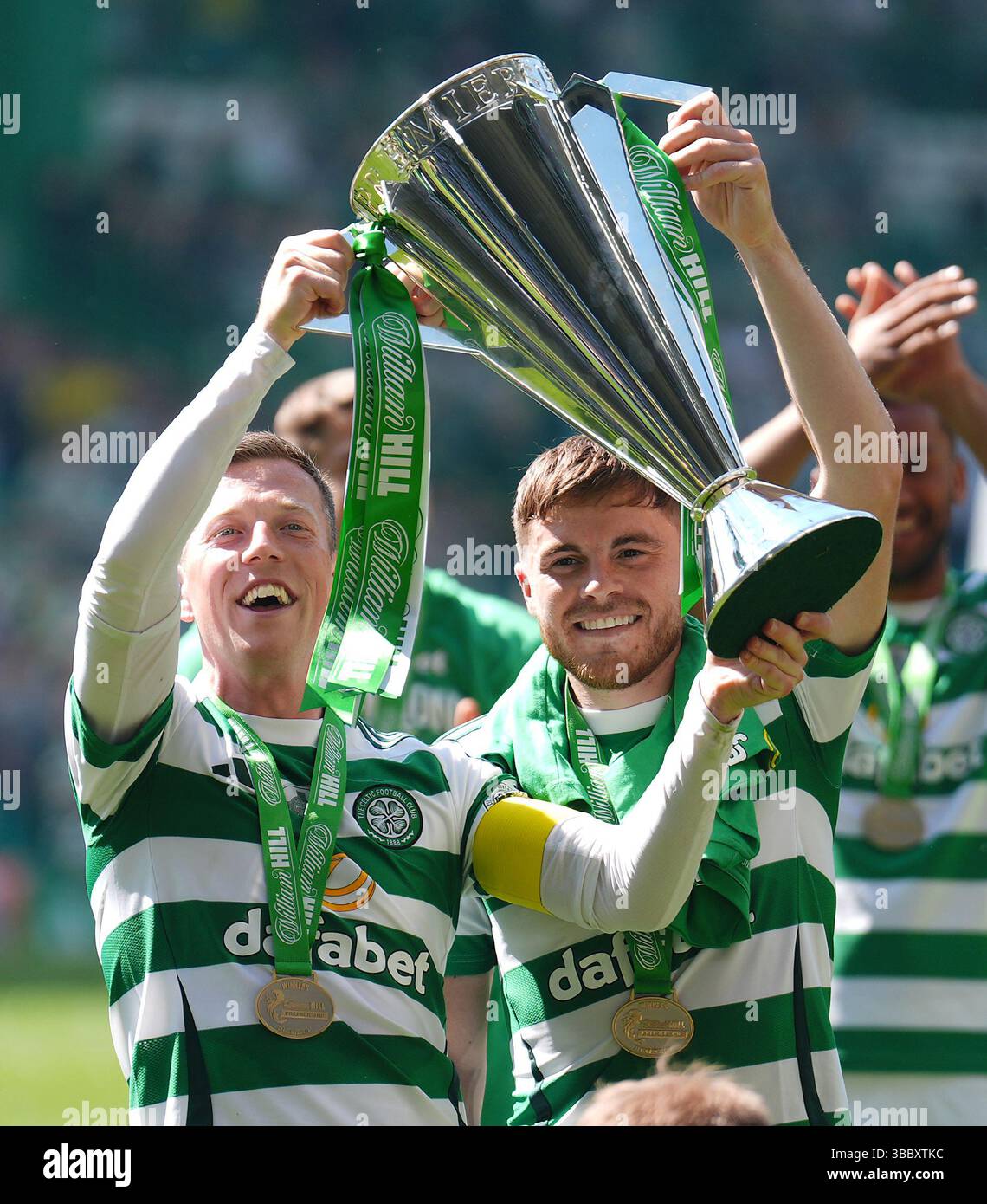 Callum Forrest Celtic captain Callum McGregor and James Forrest with Scottish ...